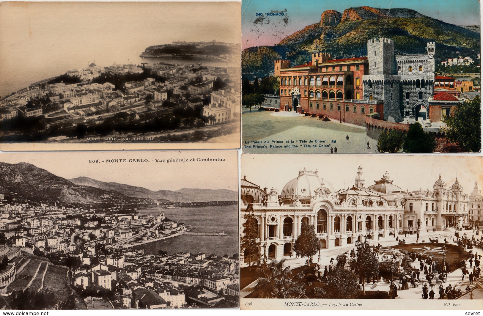 MONACO - Bon Lot De 80 Cartes.    CPA Et Quelques  CPSM 9x14. - 5 - 99 Postales