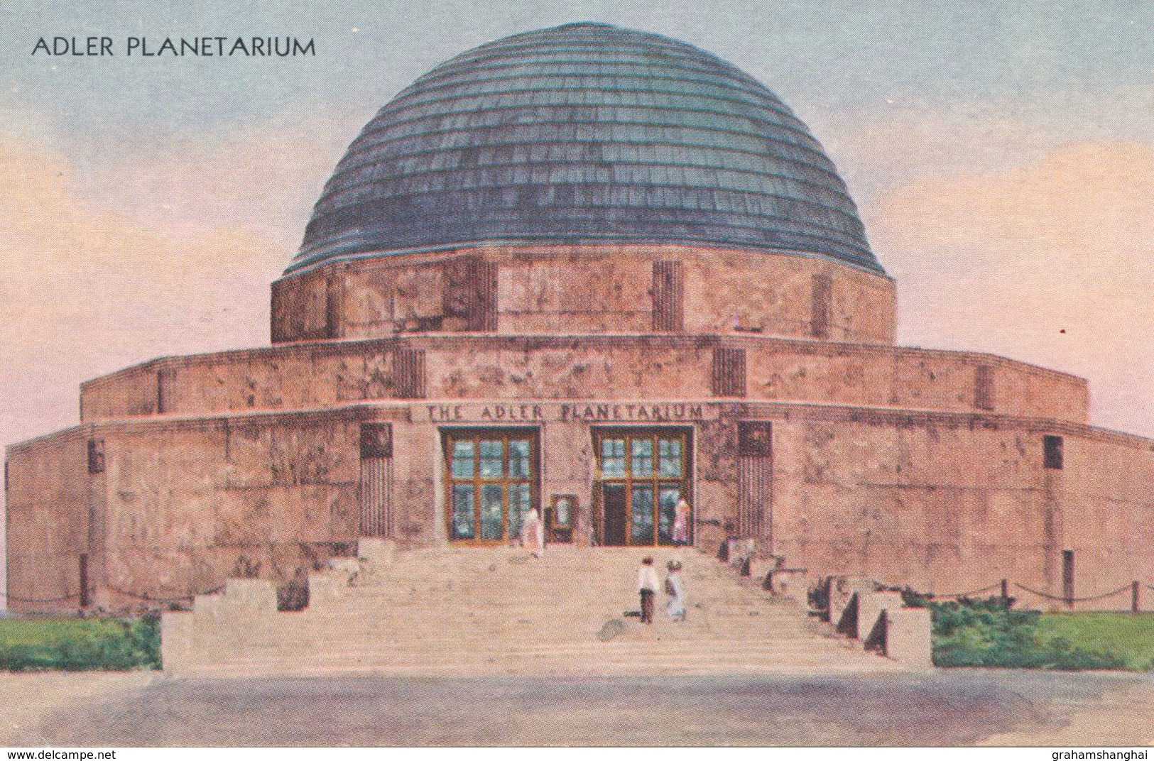 Postcard USA Chicago IL Adler Planetarium 1933 International Exposition Century Of Progress Astronomy Unposted - Chicago