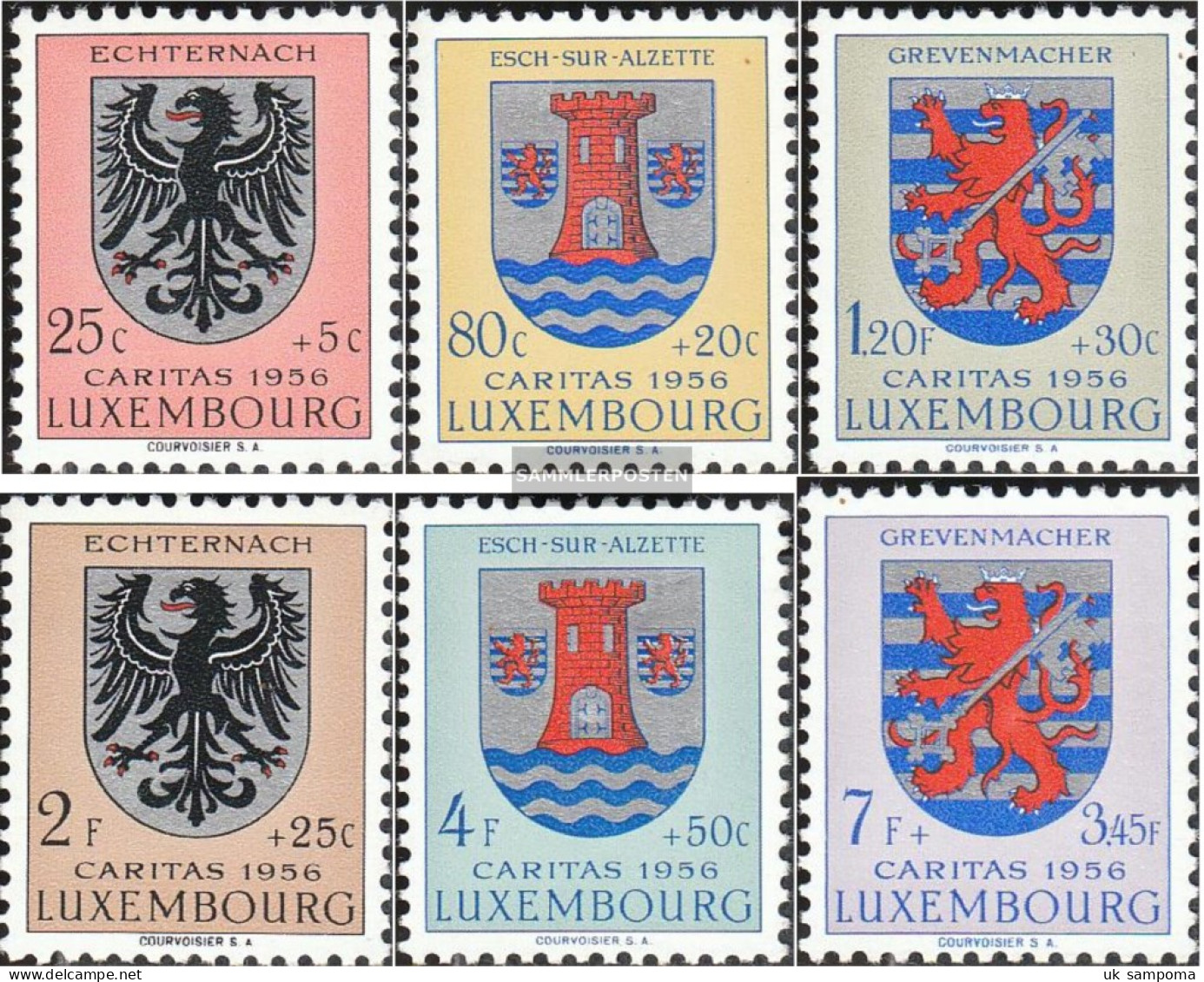 Luxembourg 561-566 (complete Issue) Unmounted Mint / Never Hinged 1956 Cantonal Coat Of Arms - Unused Stamps