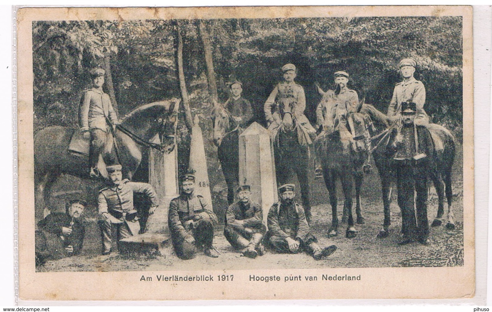 B-6914   MORESNET / VAALS / VIERLÄNDERBLICK : Am Vierländerblick 1917 - La Calamine - Kelmis