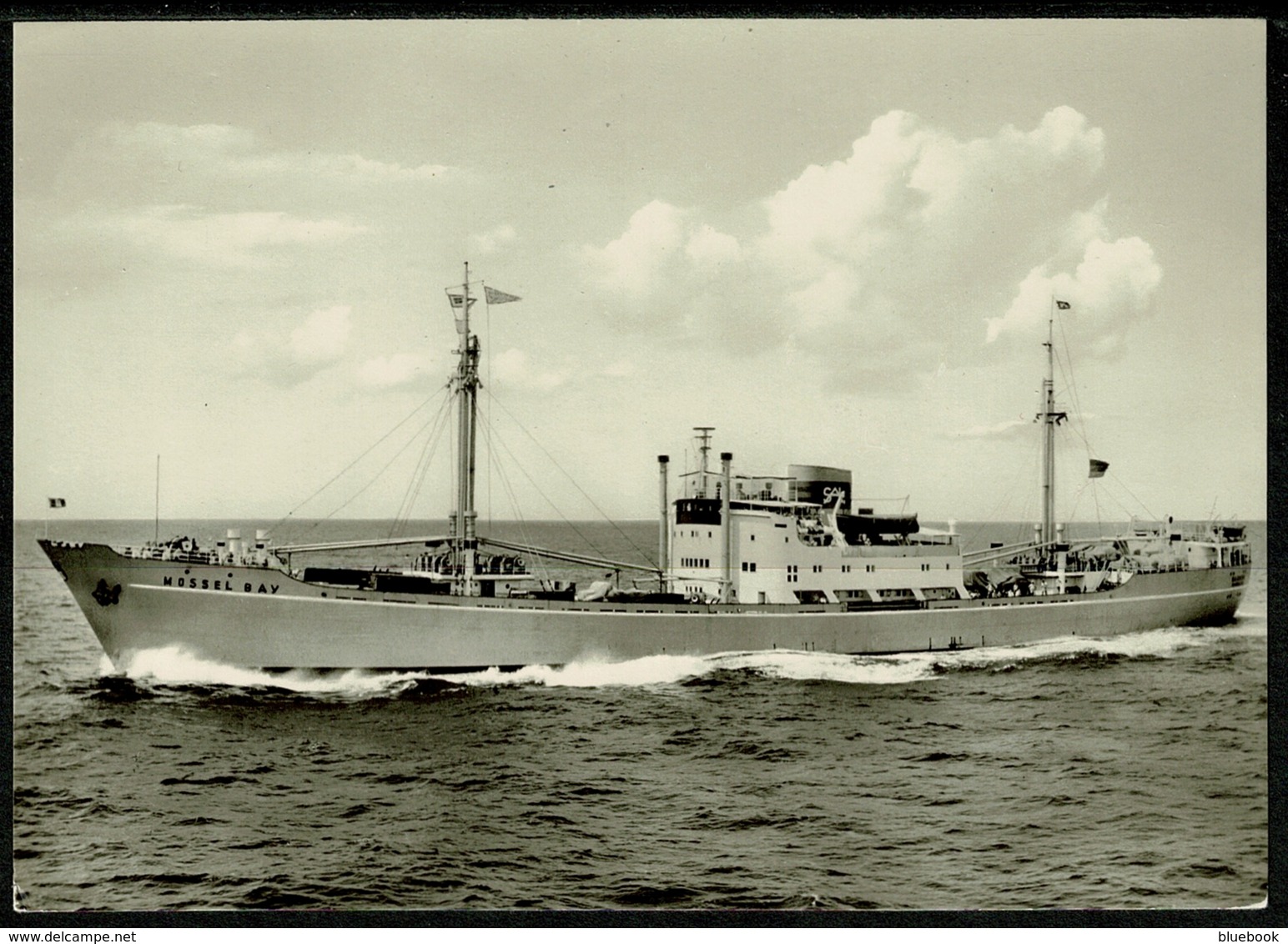 Ref 1239 - Real Photo Ship Postcard - M/V Mossel Bay - Germany - Paquebote