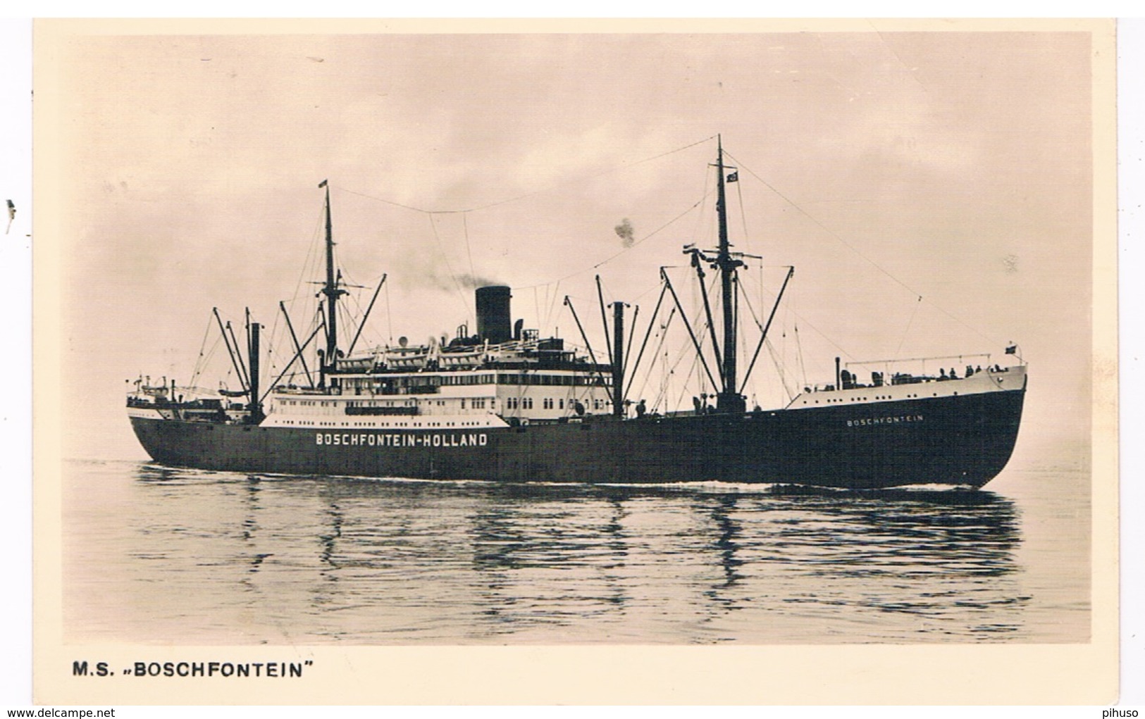 SCH-817   M.S. BLOEMFONTEIN ( Holland-Afrika-Lijn) - Commercio