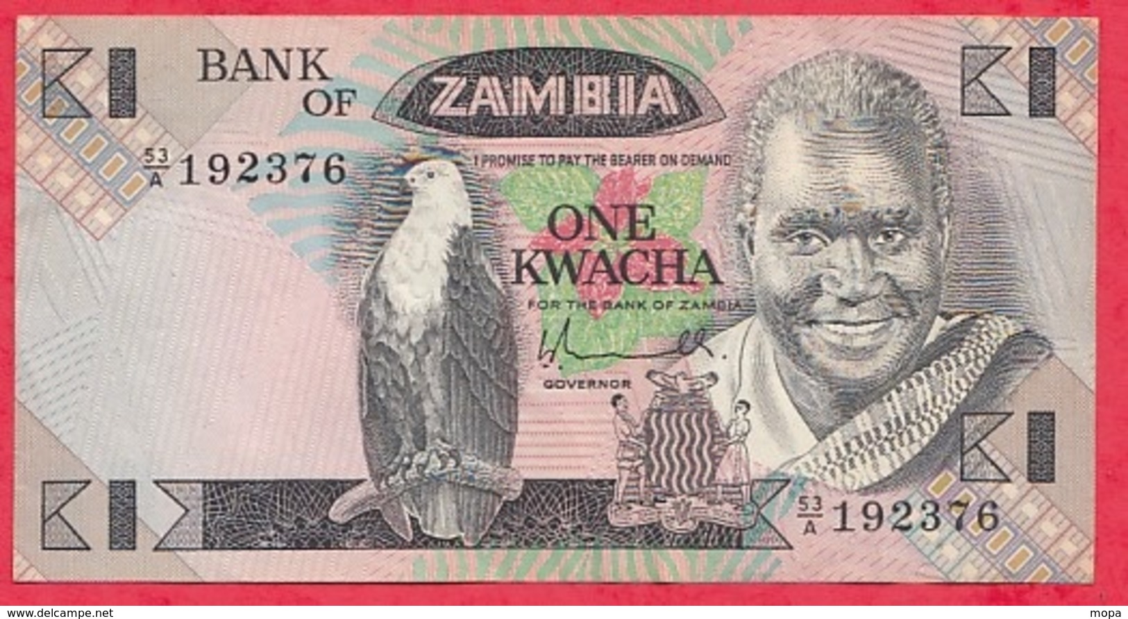 Zambie 1 Kwacha 1980/88  (sign 5) Dans L 'état - Zambie