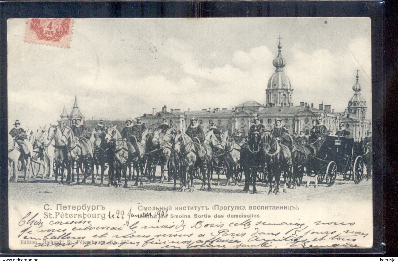 Rusland Russia Russie - St. Petersbourg - De Smolna Sortie Des Demoiselles - 1905 - Rusland