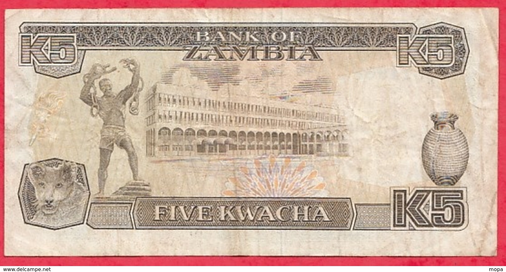 Zambie 5 Kwacha 1989   Dans L 'état - Zambia