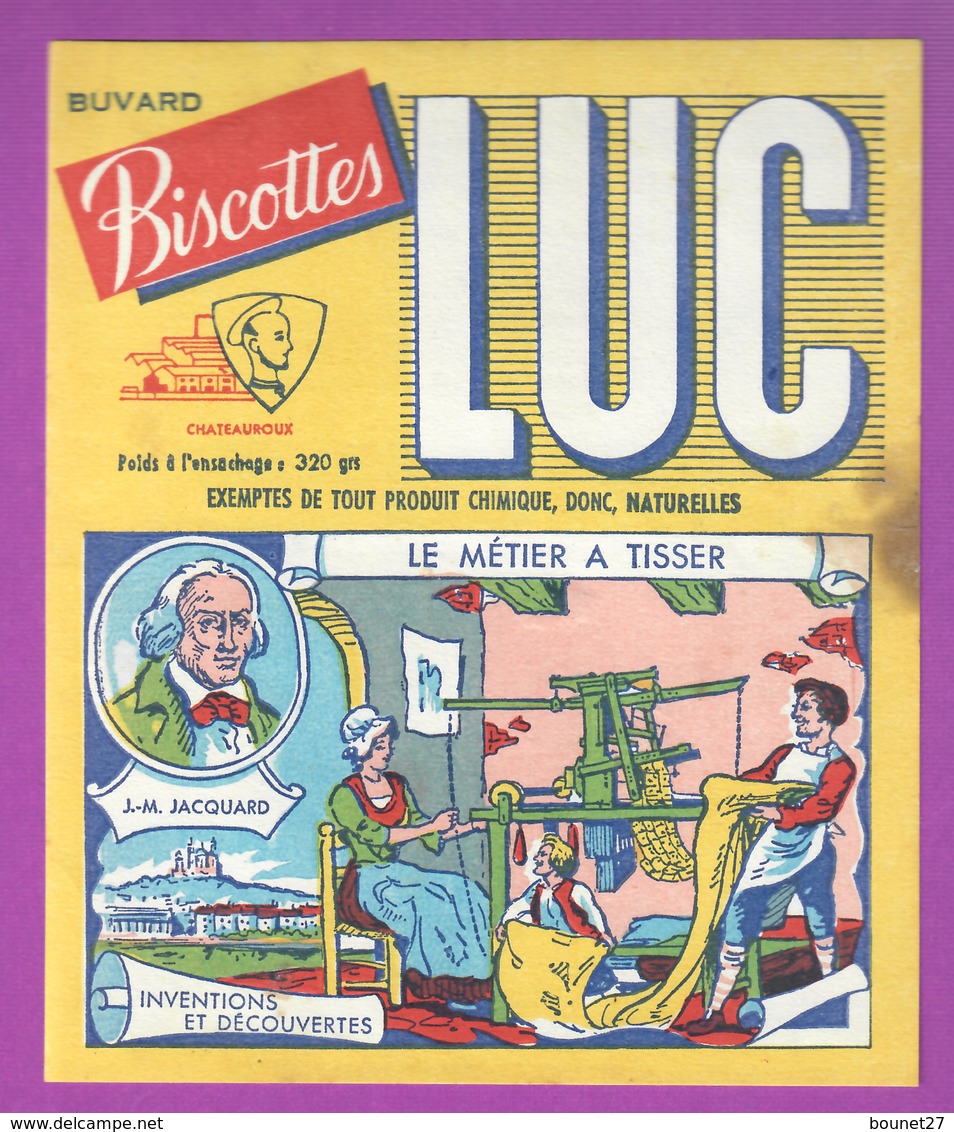 BUVARD - CHÂTEAUROUX BISCOTTES ST LUC - LE MÉTIER A TISSER - INVENTIONS ET DÉCOUVERTES - Biscottes