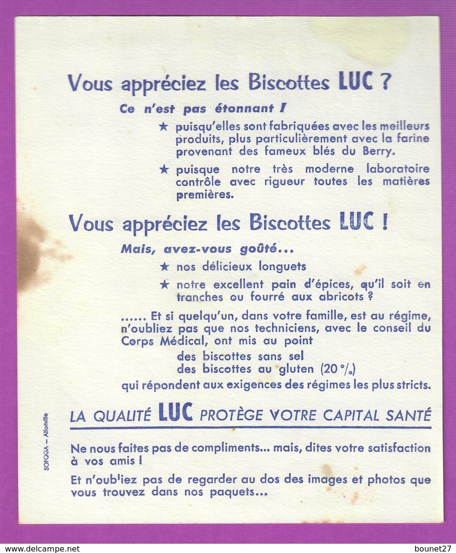 BUVARD - CHÂTEAUROUX BISCOTTES ST LUC - LE MÉTIER A TISSER - INVENTIONS ET DÉCOUVERTES - Biscottes