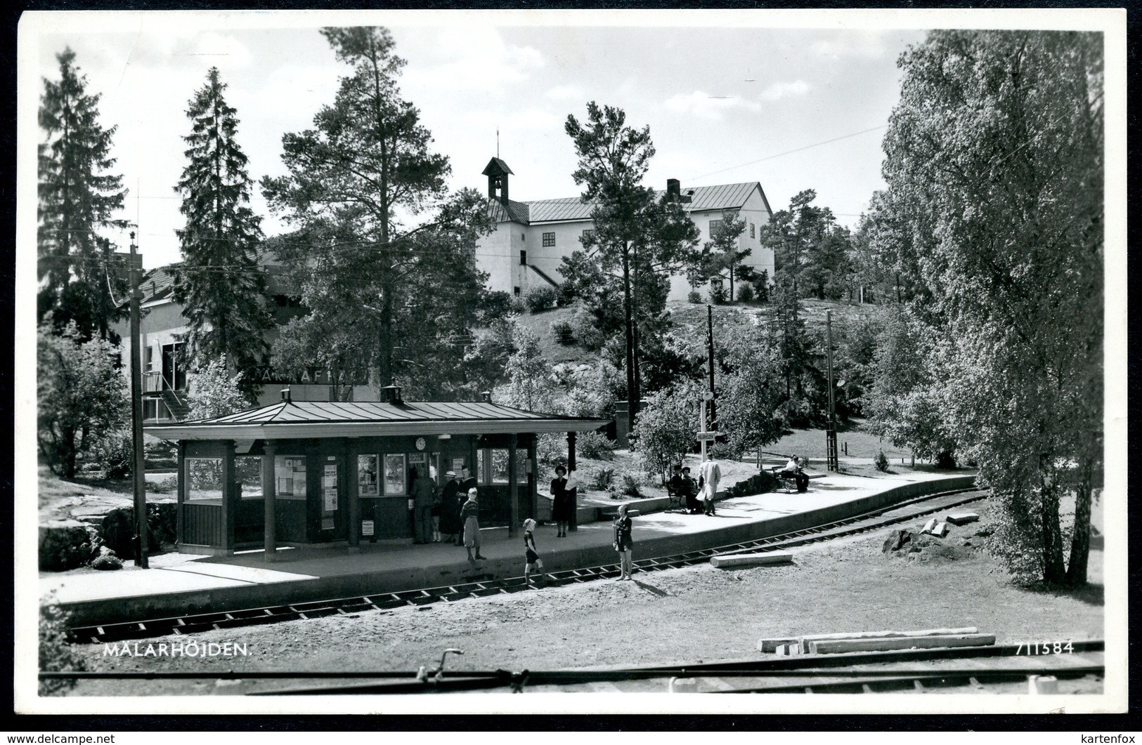 Mälarhöjden, Station, Stockholm, 27.2.1953 - Schweden