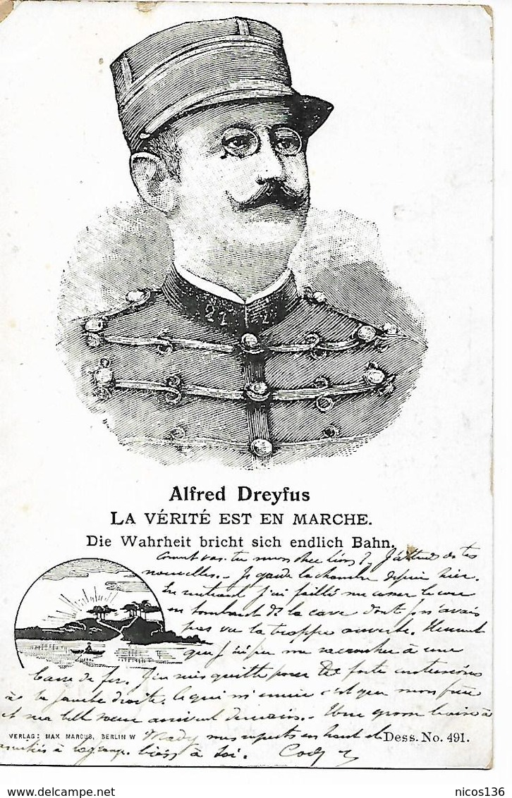 AFFAIRE  DREYFUS   LA VERITE EST EN MARCHE   ECRITE  1898 - Autres & Non Classés