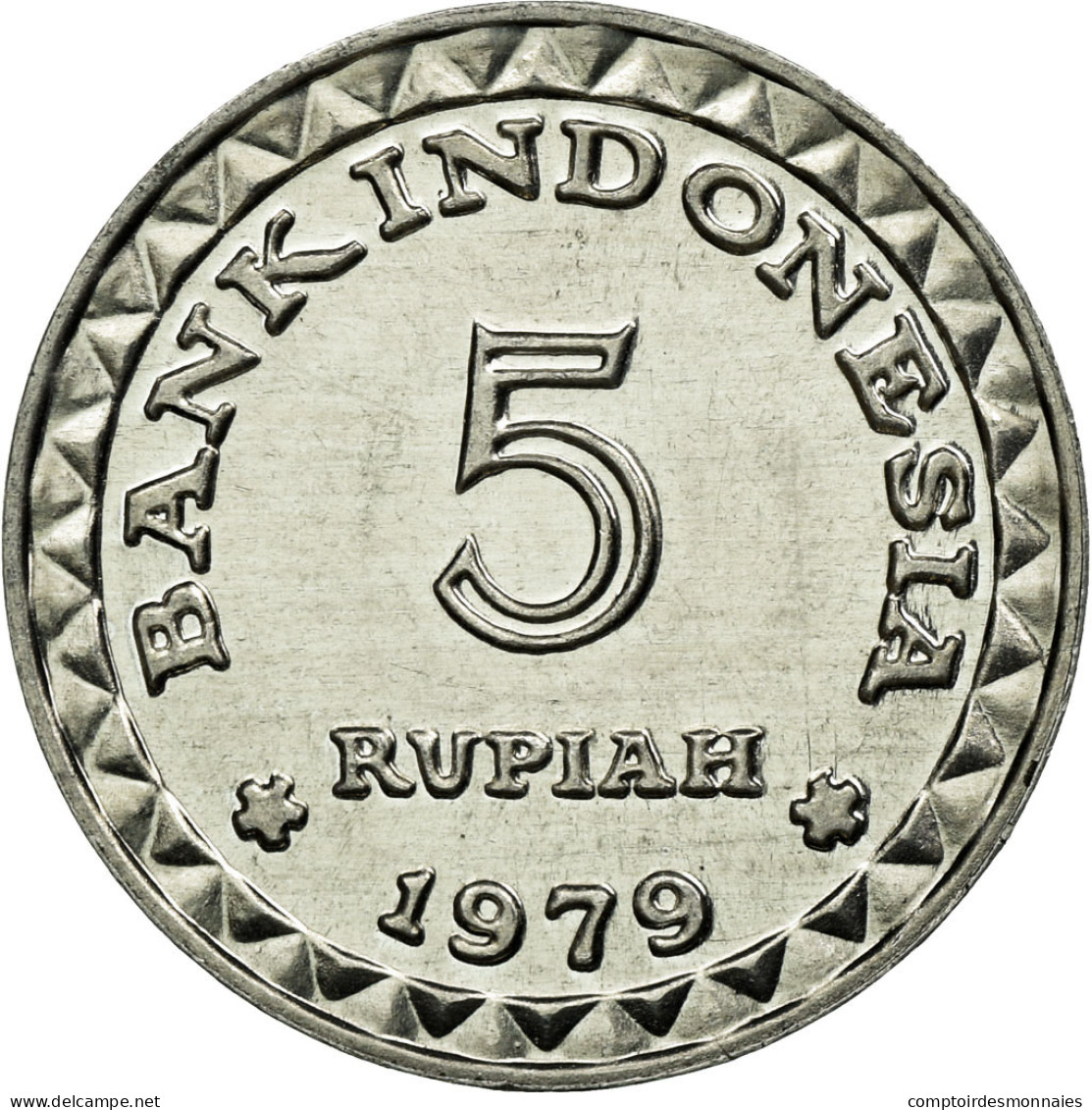 Monnaie, Indonésie, 5 Rupiah, 1979, SUP, Aluminium, KM:43 - Indonésie