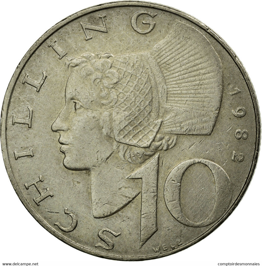 Monnaie, Autriche, 10 Schilling, 1982, TTB, Copper-Nickel Plated Nickel, KM:2918 - Autriche