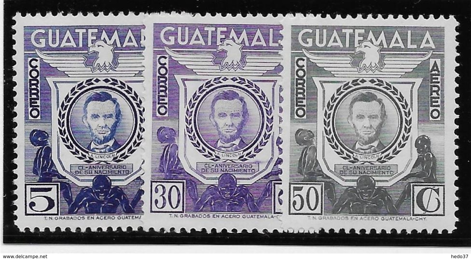 Guatemala Poste Aérienne N°266/268 - Neuf * Avec Charnière - TB - Guatemala