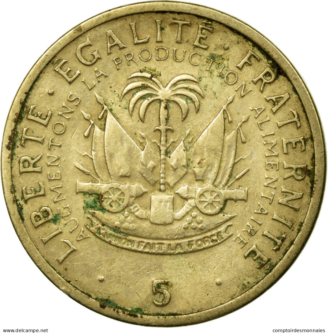 Monnaie, Haïti, 5 Centimes, 1975, TB, Copper-nickel, KM:119 - Haïti