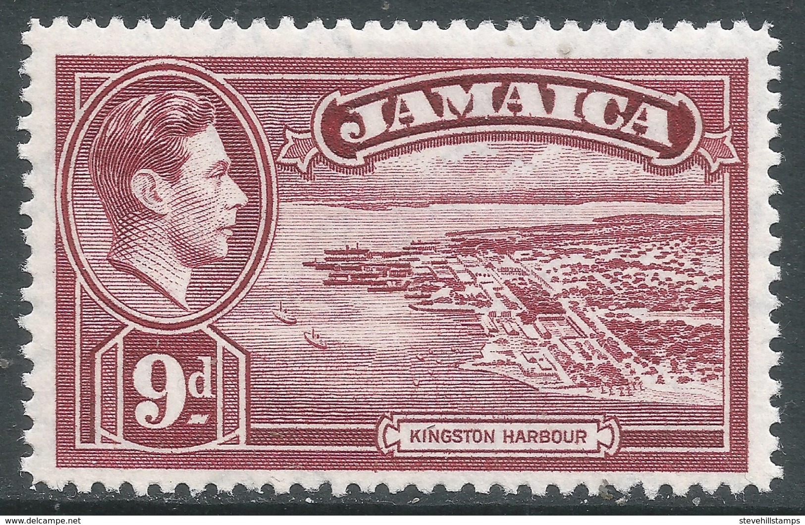 Jamaica. 1938-52 KGVI. 9d MH. SG 129 - Jamaica (...-1961)
