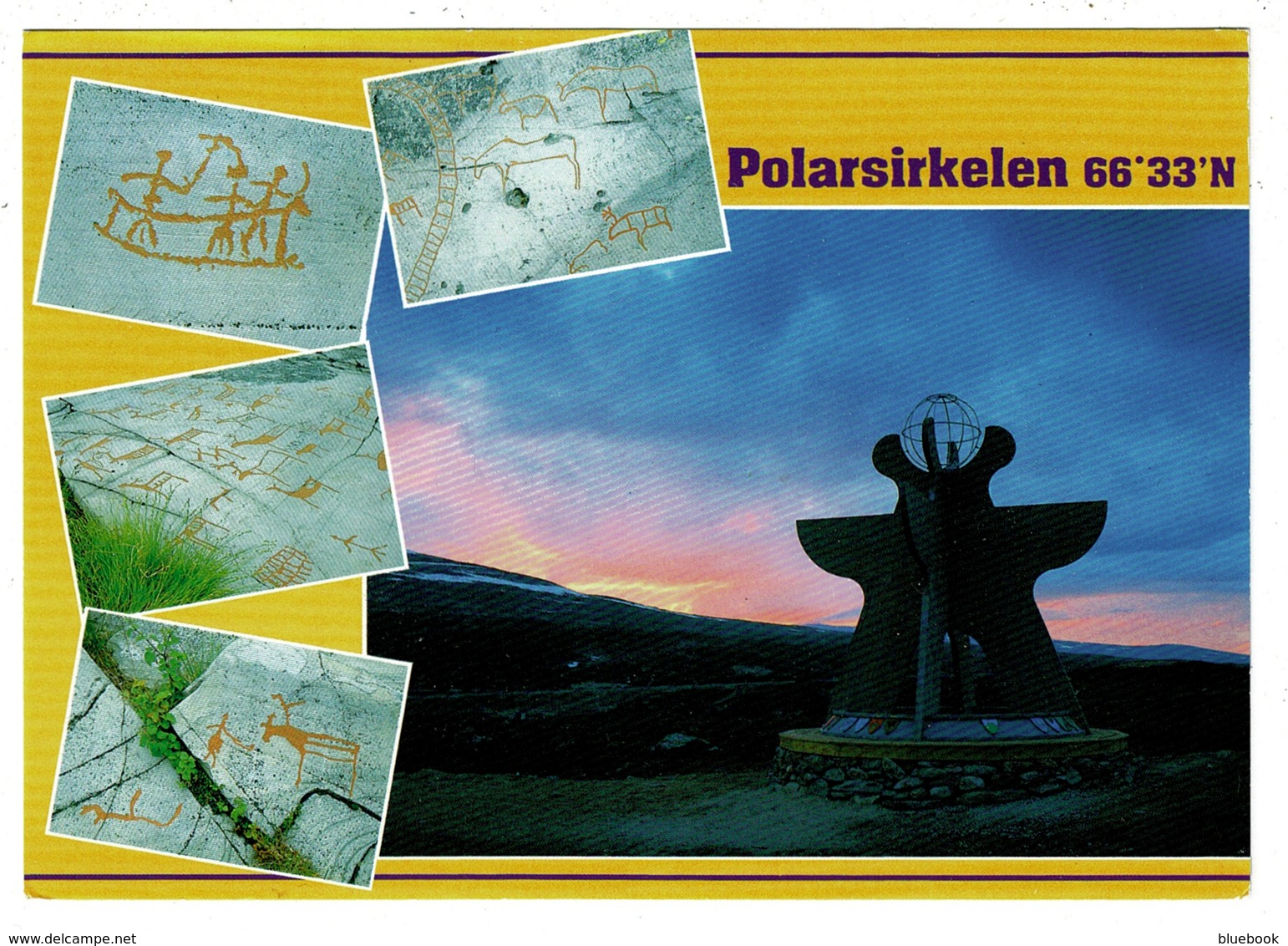 Ref 1240 - 1994 Polar Arctic Circle Postcard - Polarsirkelen - Norway To Netherlands - Norway