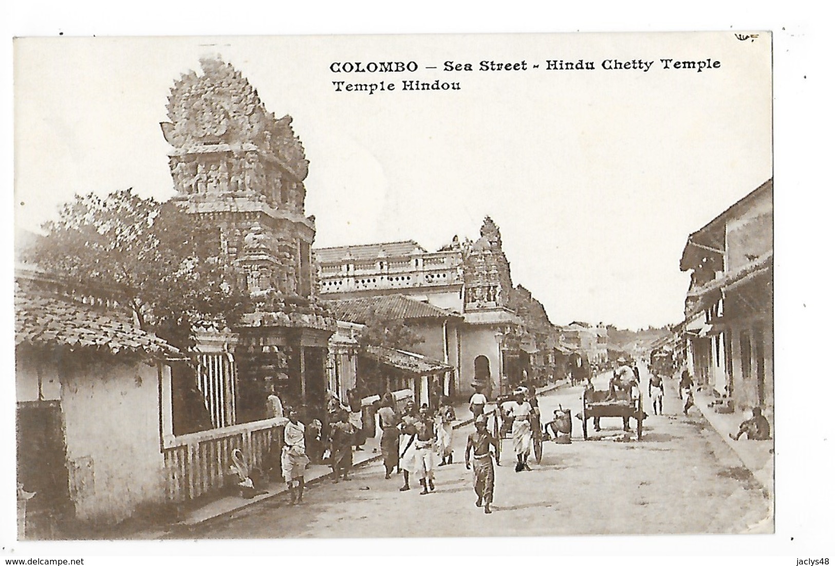 SRI LANKA  (ceylon)  COLOMBO - Sea Street - Hindu Chetty Temple   -  L 1 - Sri Lanka (Ceylon)