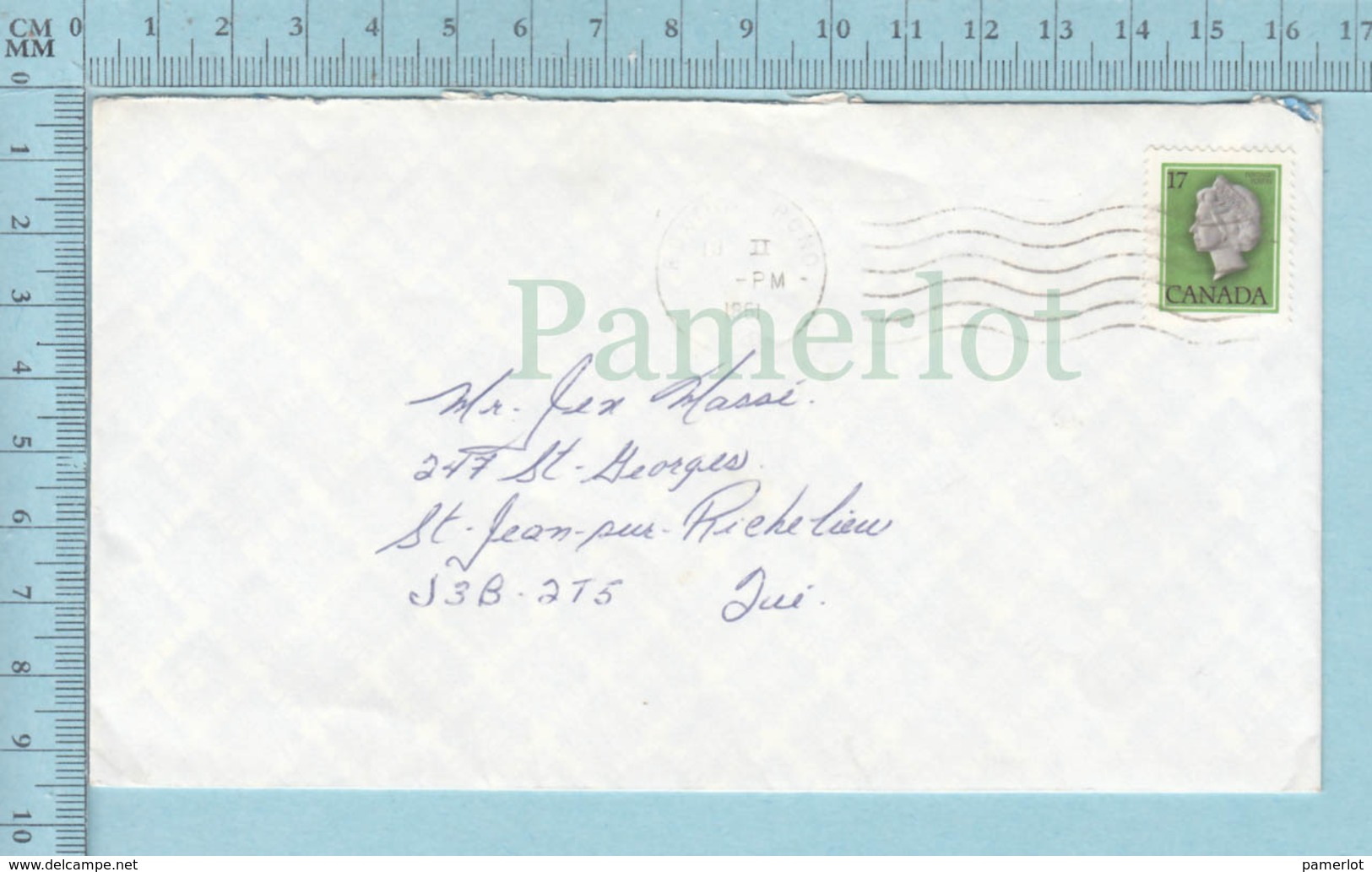 Canada # 789 - ERREUR DE DATE, 1861 Sur Un Timbre De 1977, Cover: Roxton-Pound 13  II  1861 P. Q. - Lettres & Documents