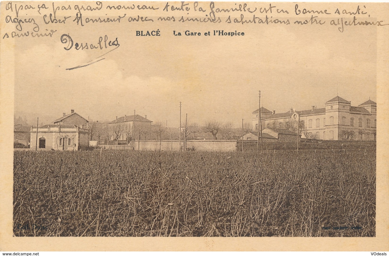 CPA - France - (69) Rhône - Blacé - La Gare Et L'Hospice - Autres & Non Classés