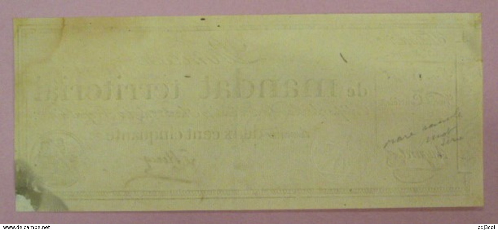 Rare Promesse De Mandat Territorial - Bon Pour 250 Francs, Impression Bistre, Sans Série, Lafaurie N°198 - Très Beau - Assignats & Mandats Territoriaux