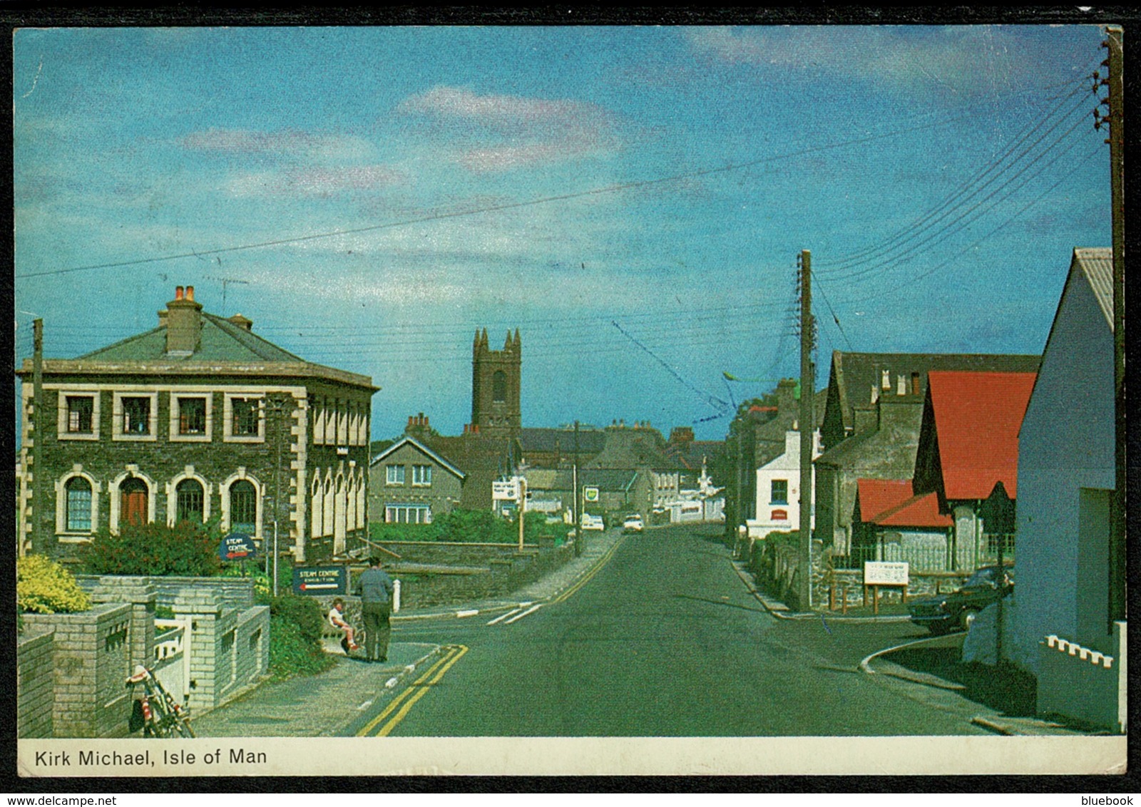 Ref 1241 - 1972 Postcard - Kirk Michael - Isle Of Man - Conference Slogan - Isla De Man