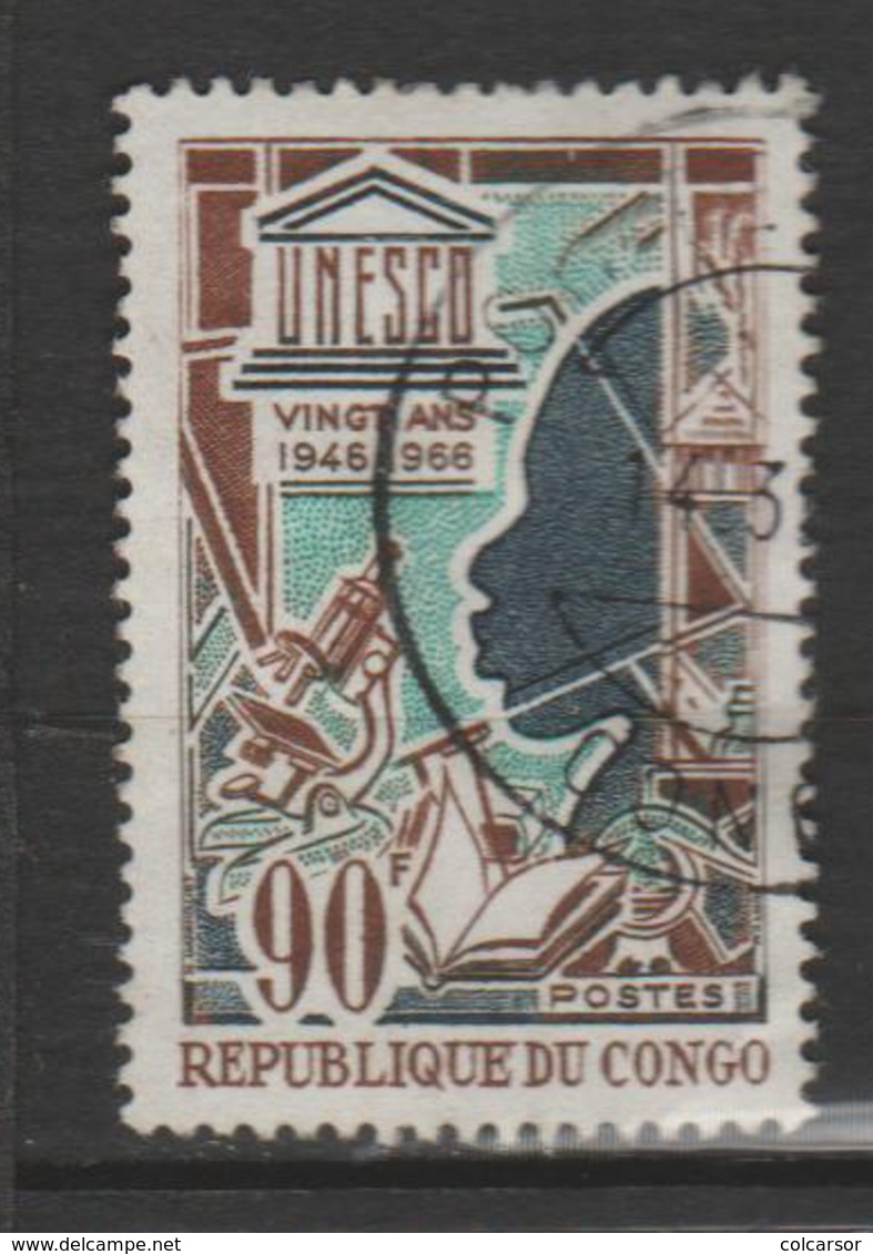 CONGO ; N°198 "ANNIVERSAIRE DE L'UNESCO " - Oblitérés