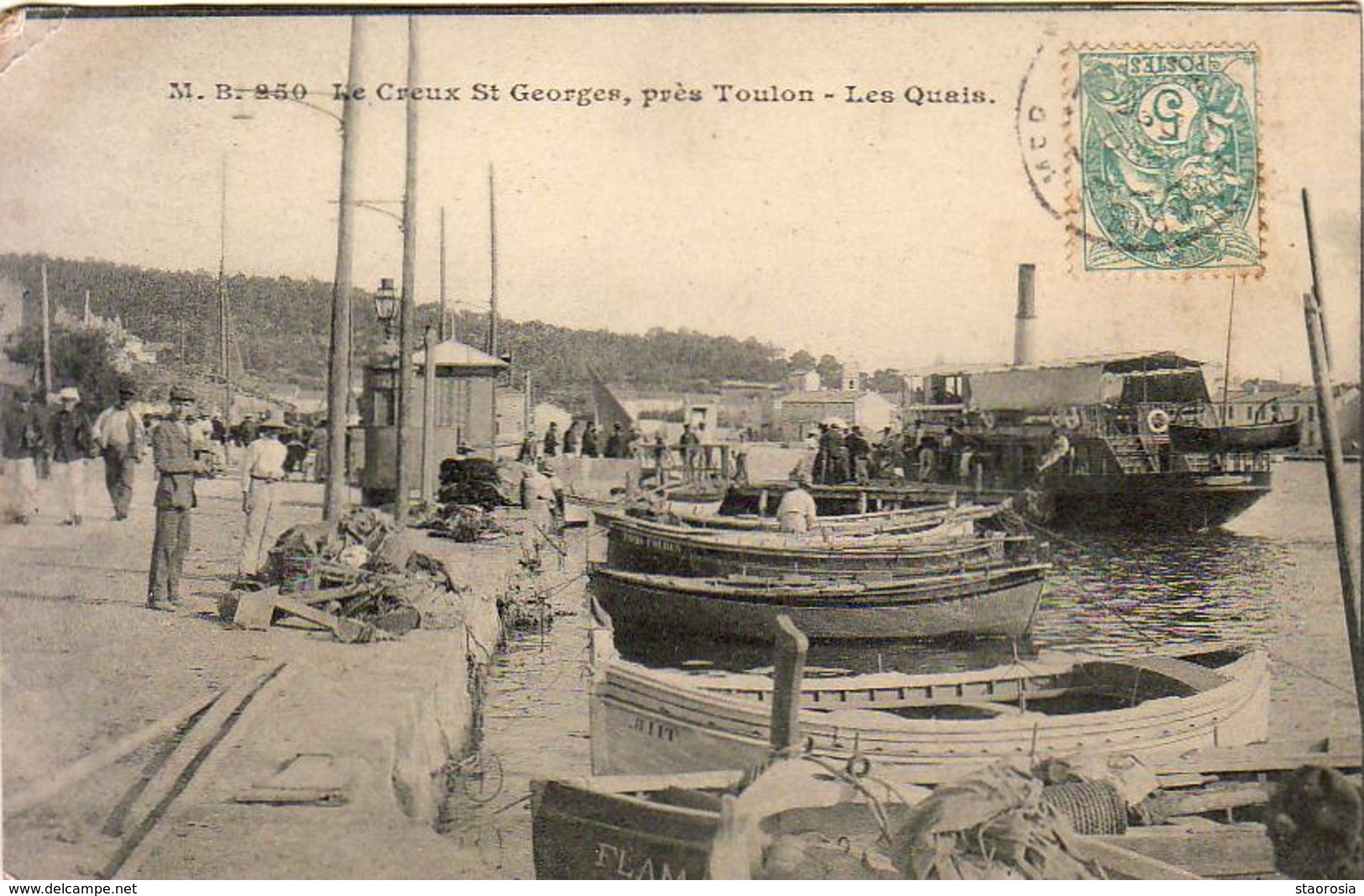 D83  Le Creux St Georges Près Toulon - Les Quais  ....... Carte Peu Courante - Saint-Mandrier-sur-Mer