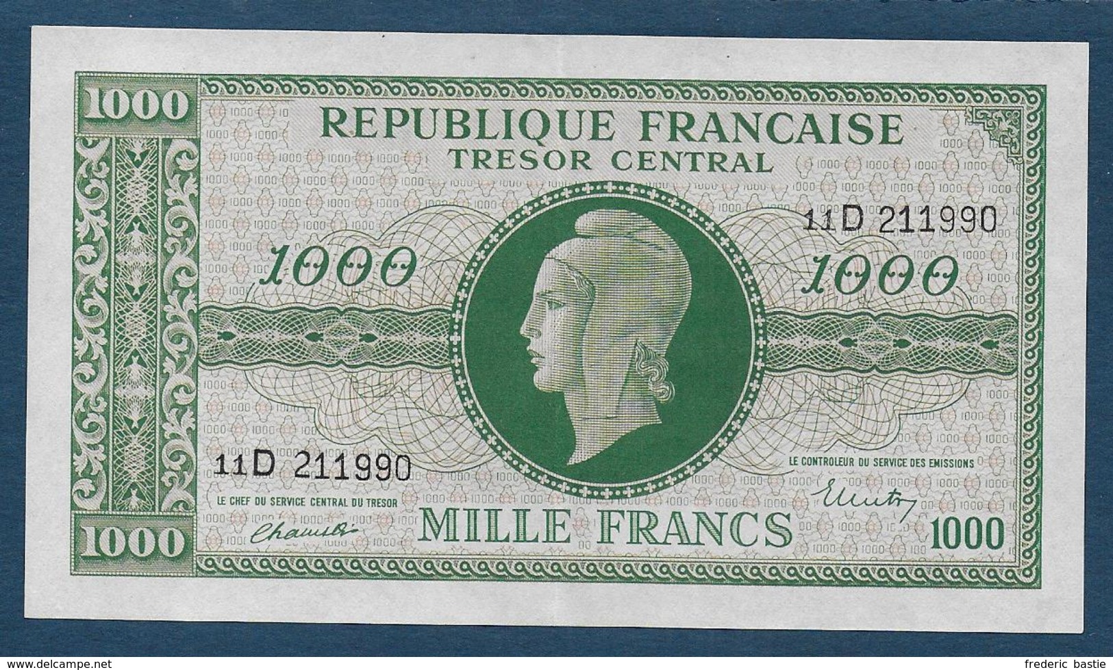 BILLET De  1000 F Marianne  - Série D - 1943-1945 Marianne