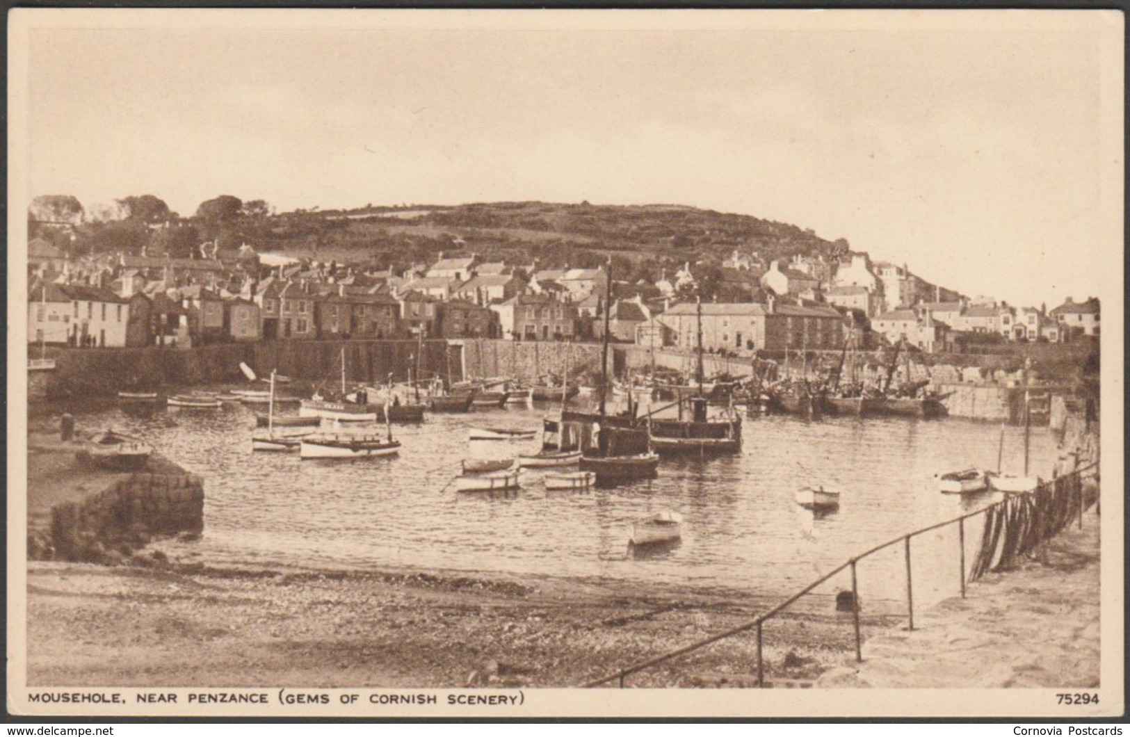 Mousehole, Near Penzance, Cornwall, C.1940s - Photochrom Postcard - Other & Unclassified