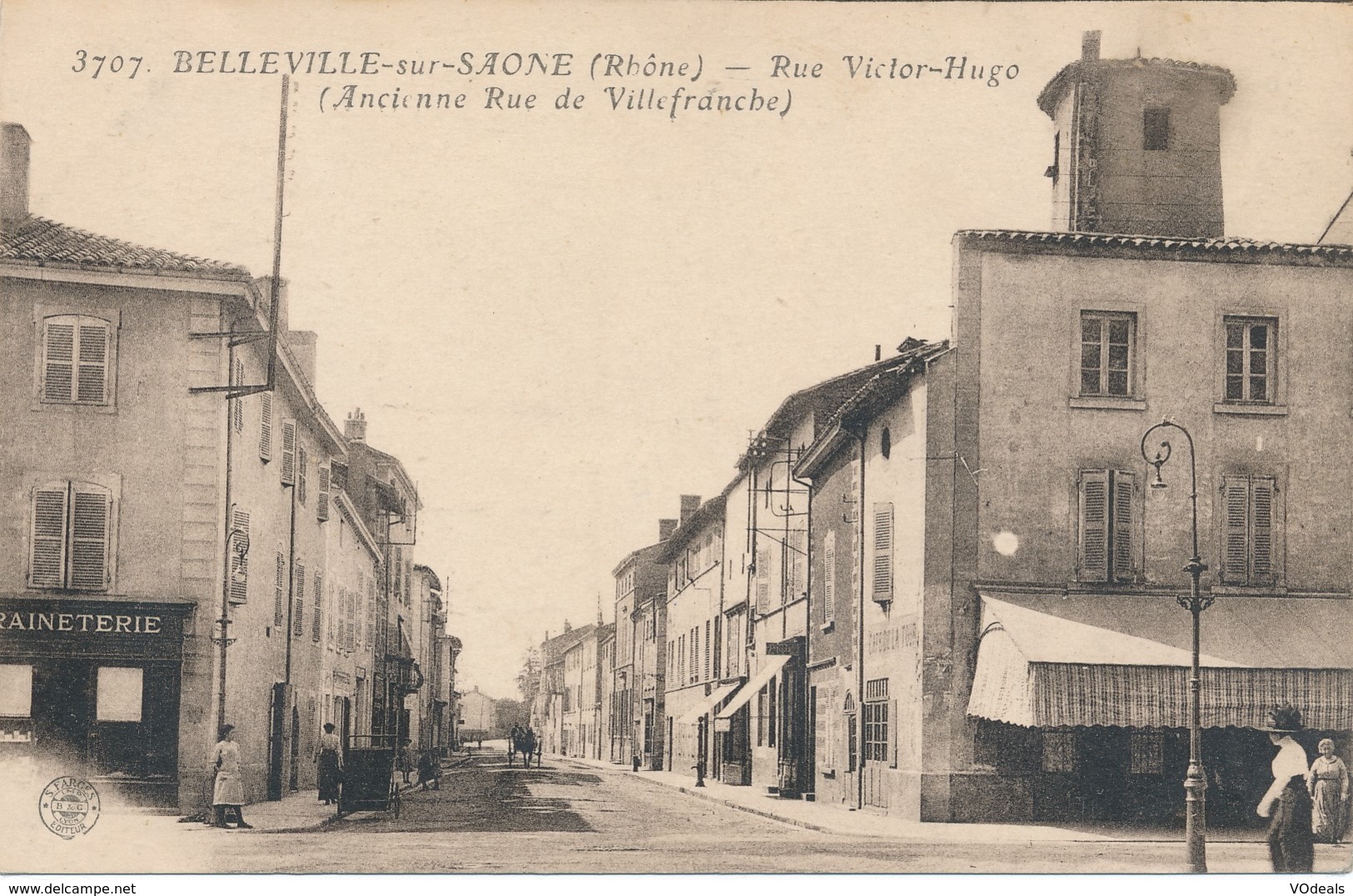 CPA - France - (69) Rhône - Belleville Sur Saone - Rue Victor-Hugo - Belleville Sur Saone