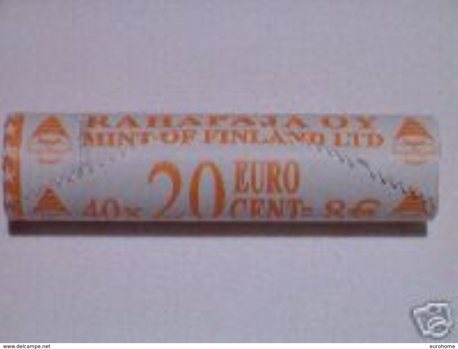 Finland 2002    40 X 20 Cent  In De ROL - 40 X 20 Cent Dans Une ROULEAUX     ZICHTROL - VISIBLE !!! - Finlande