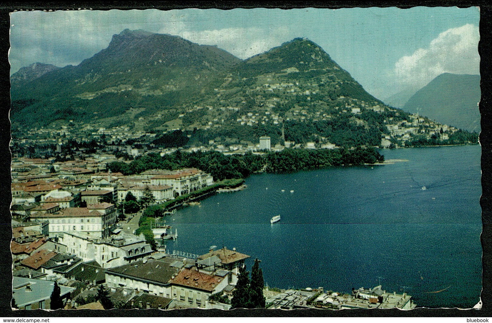 Ref 1242 - 1962 Postcard - Lugano Switzerland - Good Music Slogan For Luzern - Music