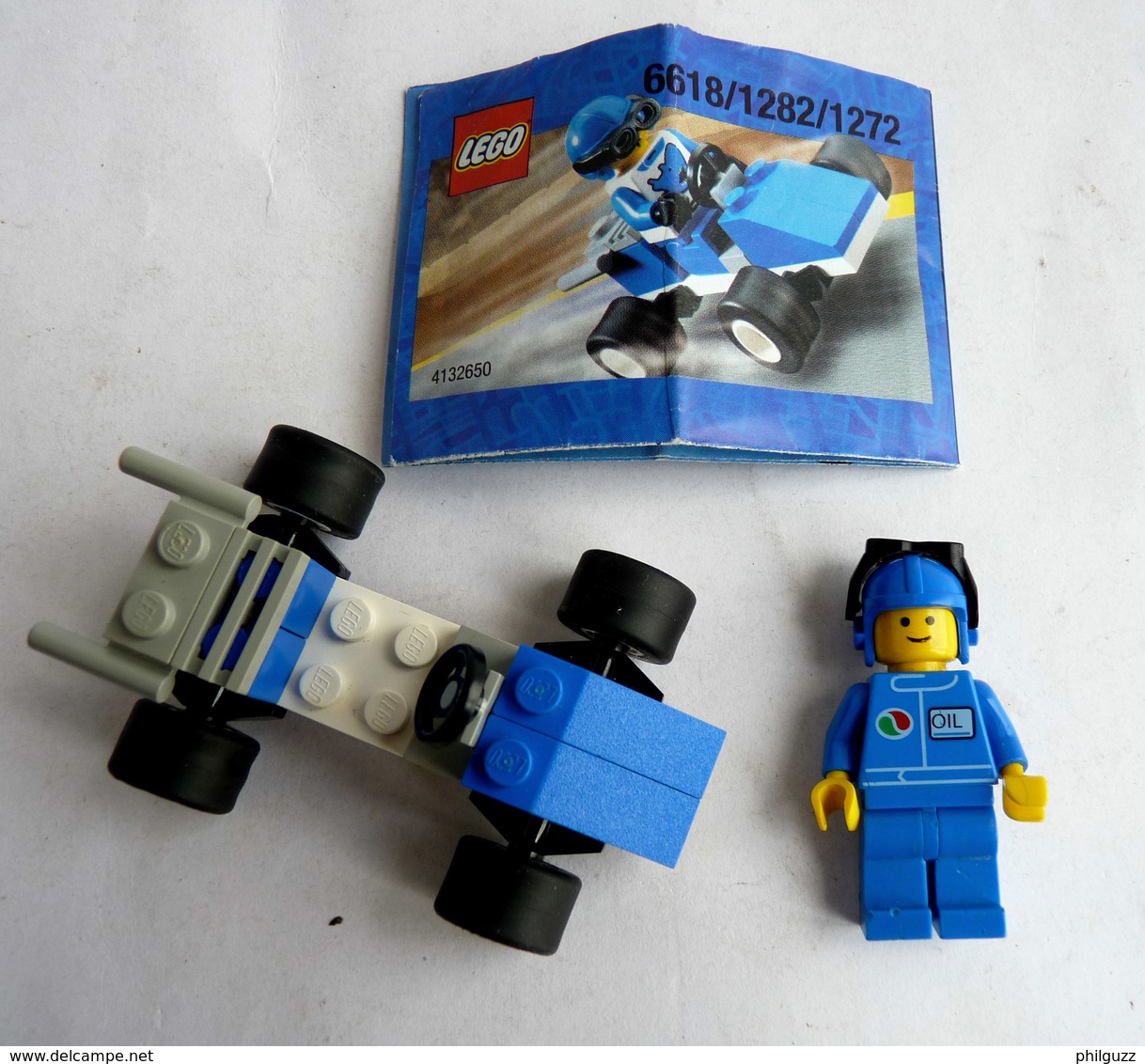 FIGURINE LEGO 6618 BLUE RACER Avec Notice 2000 - MINI FIGURE - Figurines