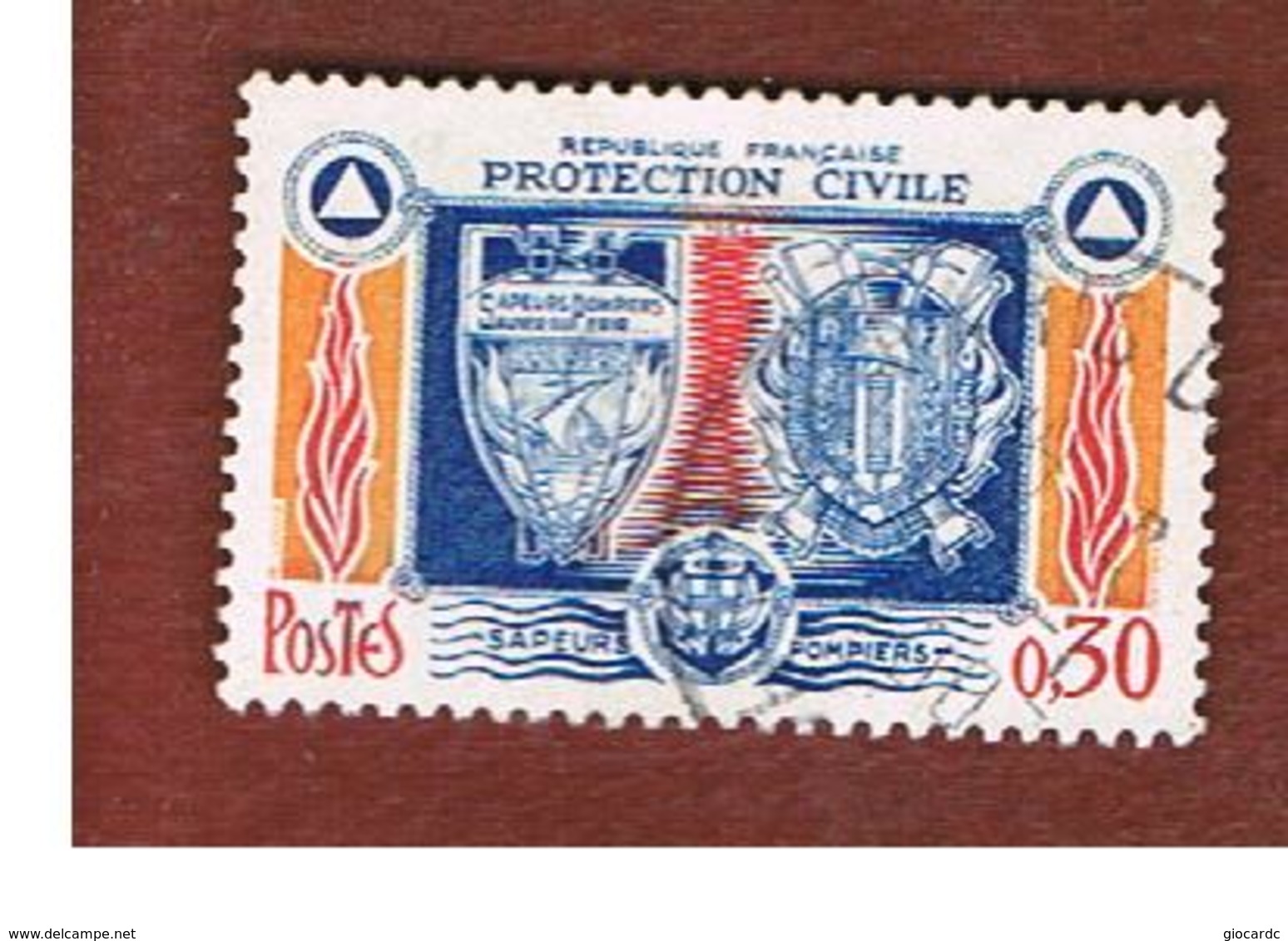 FRANCIA (FRANCE) -   SG 1631   -    1964  CIVIL PROTECTION  - USED - Usati