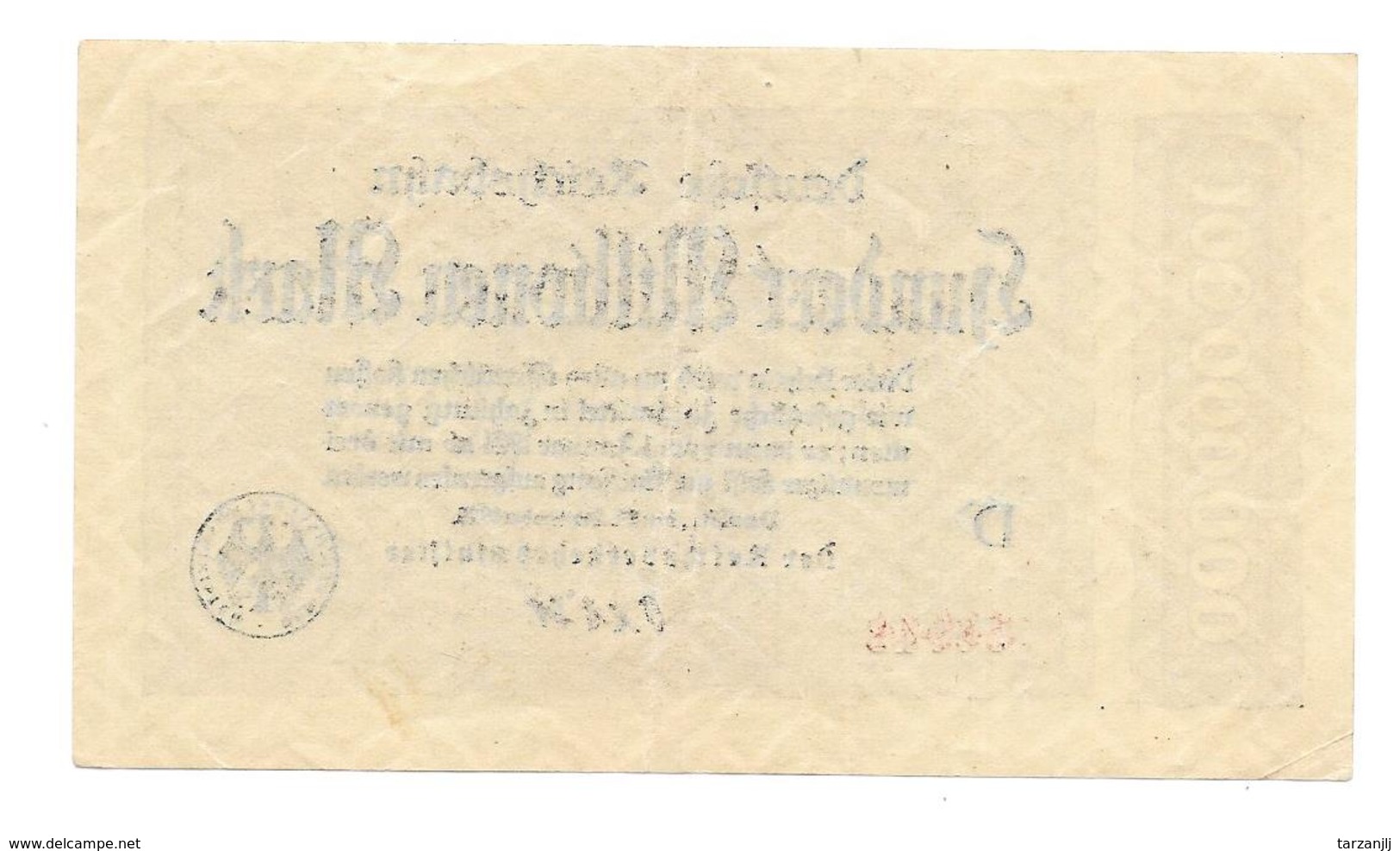 Billet De Hundert Millionen Mark 1923 Deutsche Reichsbahn - 100 Miljoen Mark