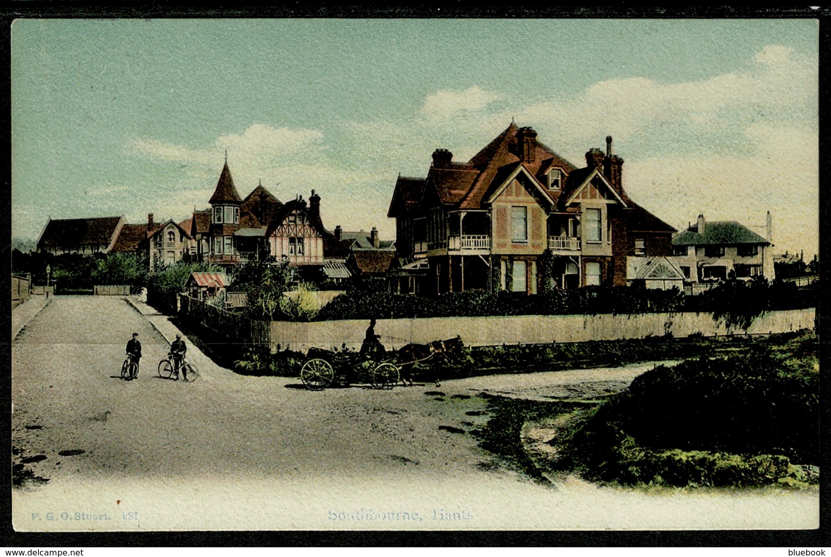 Ref 1242 - 1908 F.G.O. FGO Stuart Postcard - Southbourne Bournemouth Hampshire Now Dorset - Bournemouth (hasta 1972)