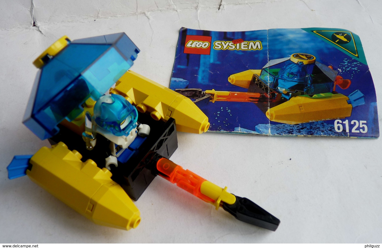 FIGURINE LEGO 6125 SEA SPRINT 9 Avec Notice 1995 - MINI FIGURE Légo - Lego System