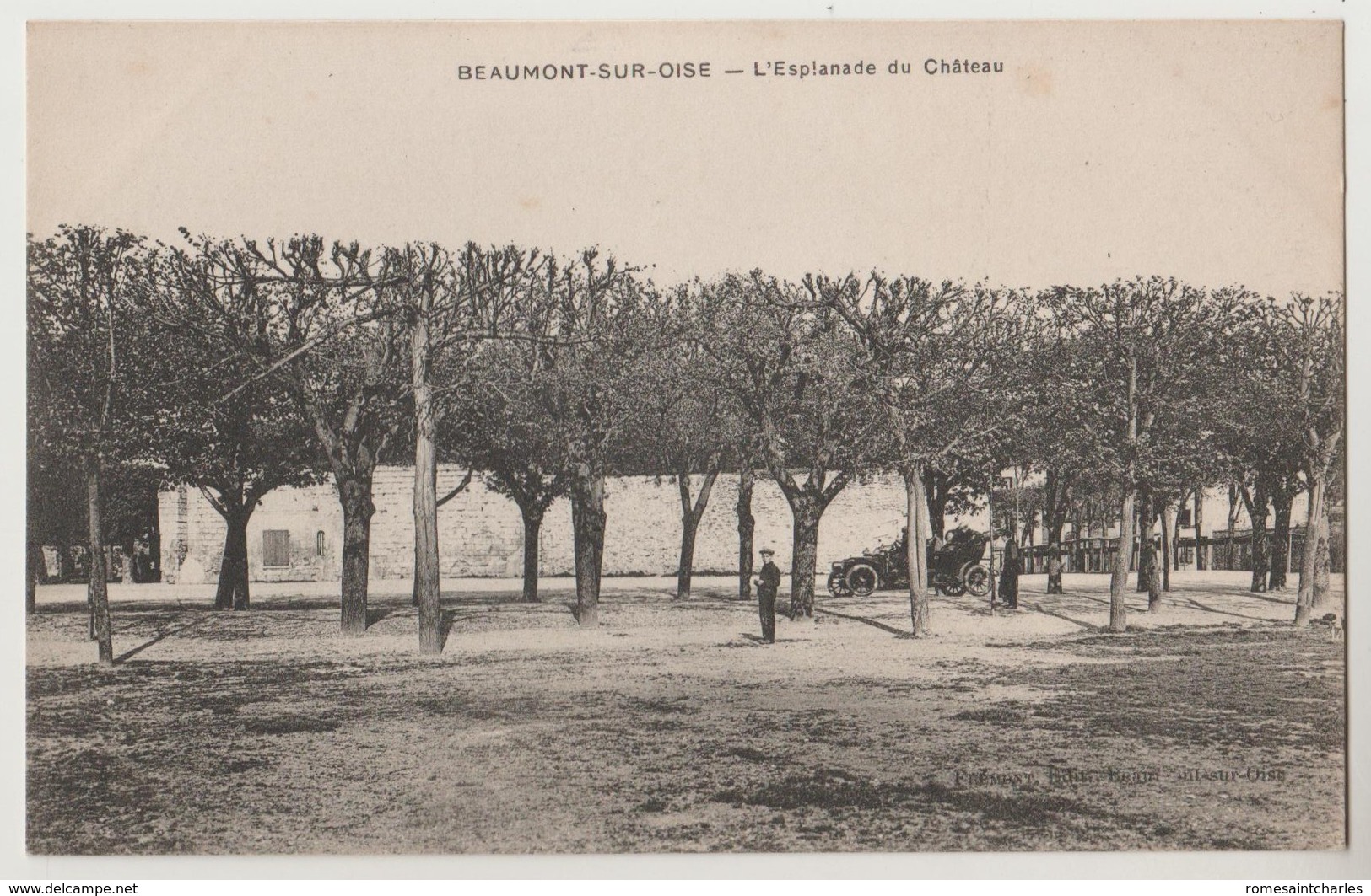 CPA 95 BEAUMONT L' Esplanade Du Château - Beaumont Sur Oise