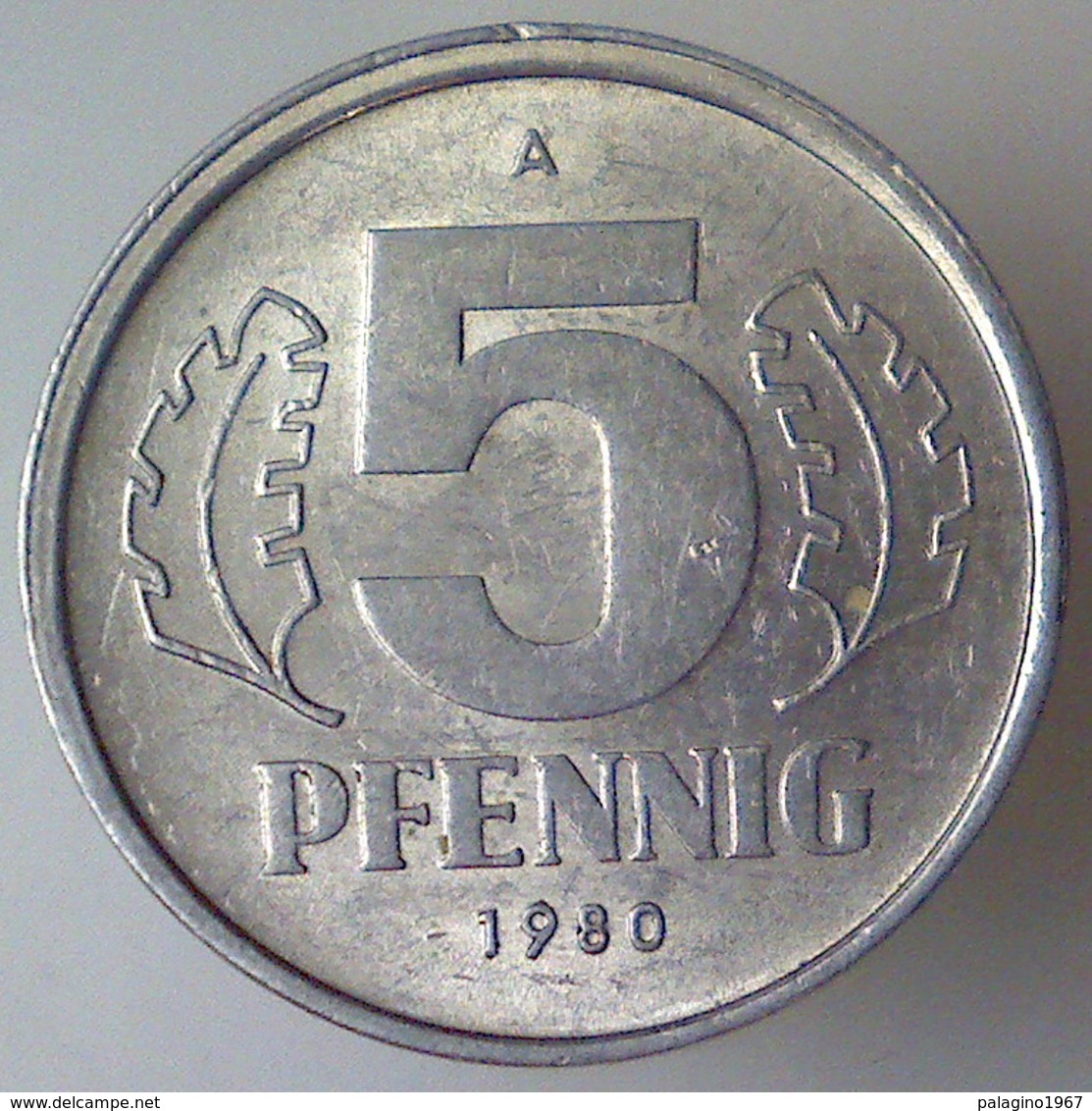 REPUBBLICA DEMOCRATICA TEDESCA 5 Pfennig  1980 A     SPL - 5 Pfennig