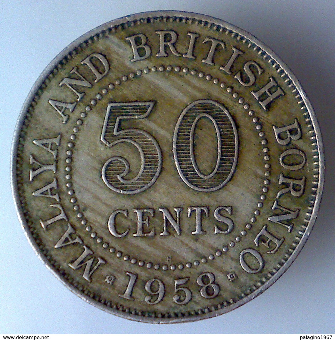 MALESIA E BORNEO 50 Cents  1958 H     BB+ - Colonie