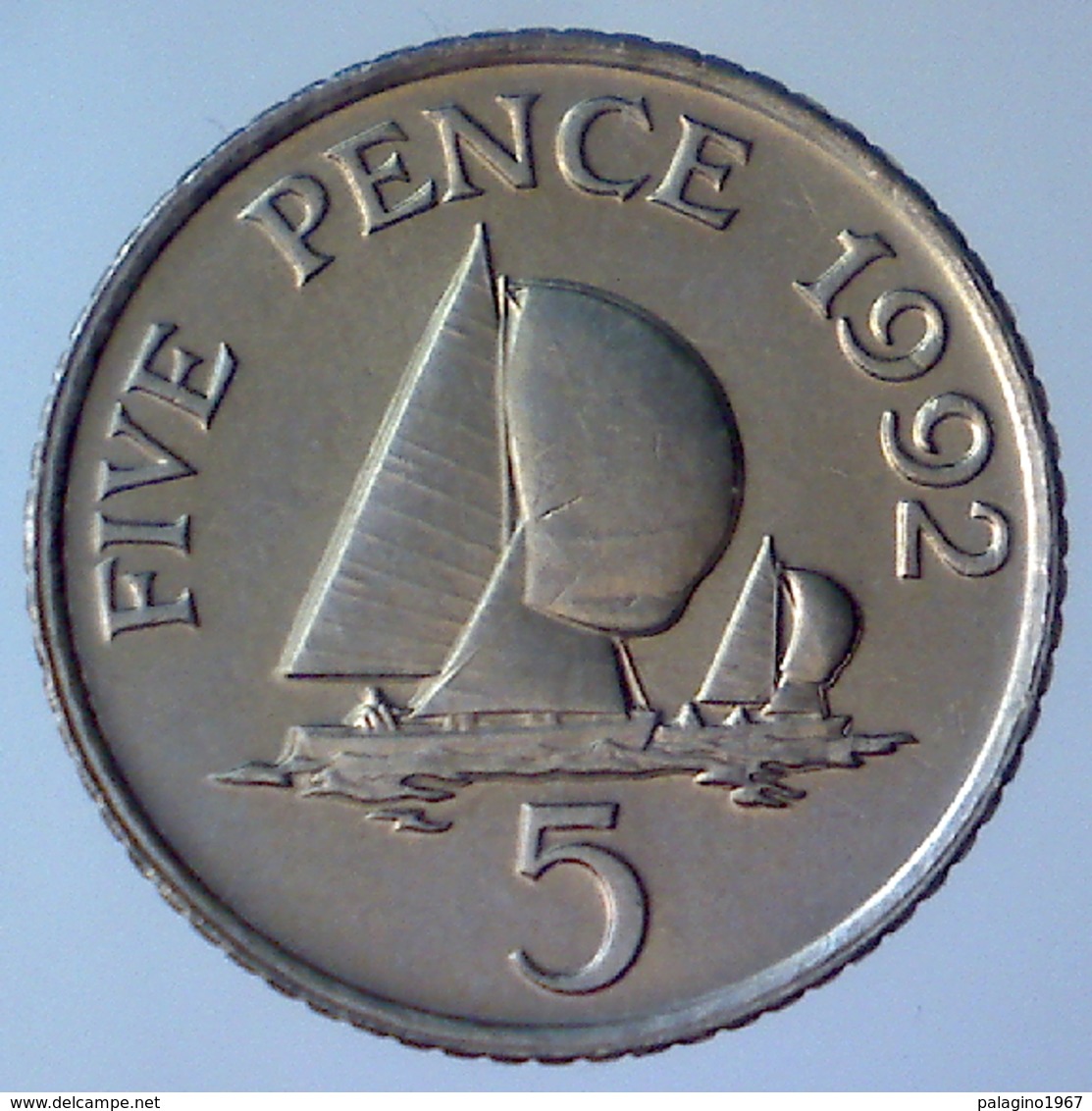 BALIATO DI GUERNSEY 5 Pence  1992      FDC - Guernesey