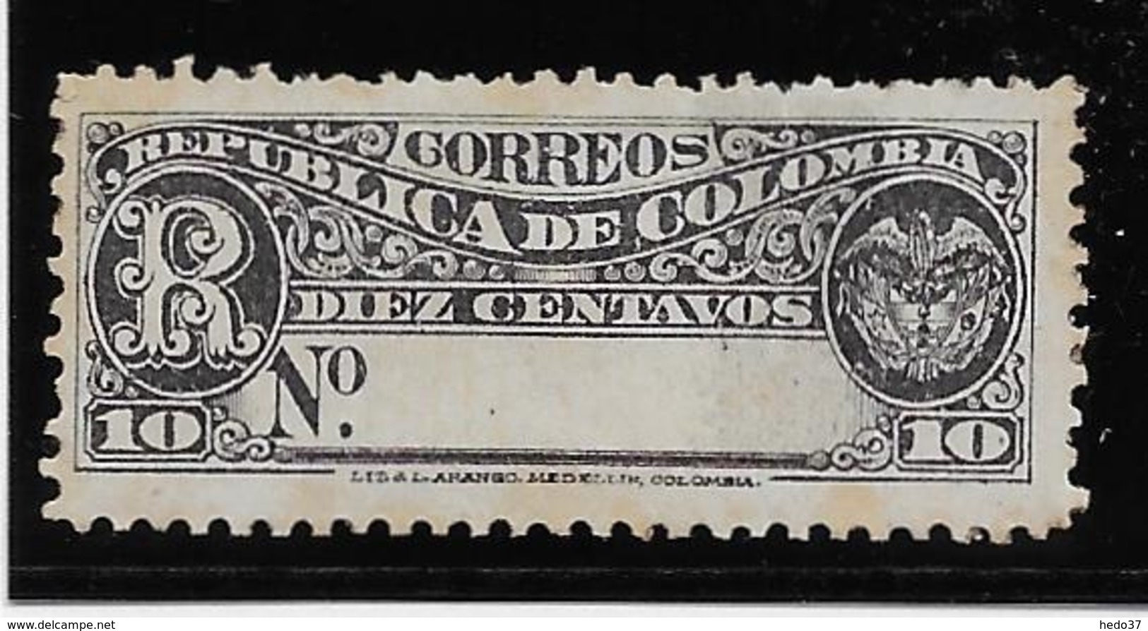 Colombie Timbres Pour Lettres Chargées N°15 - Neuf * Avec Charnière - Aminci - B/TB - Colombia
