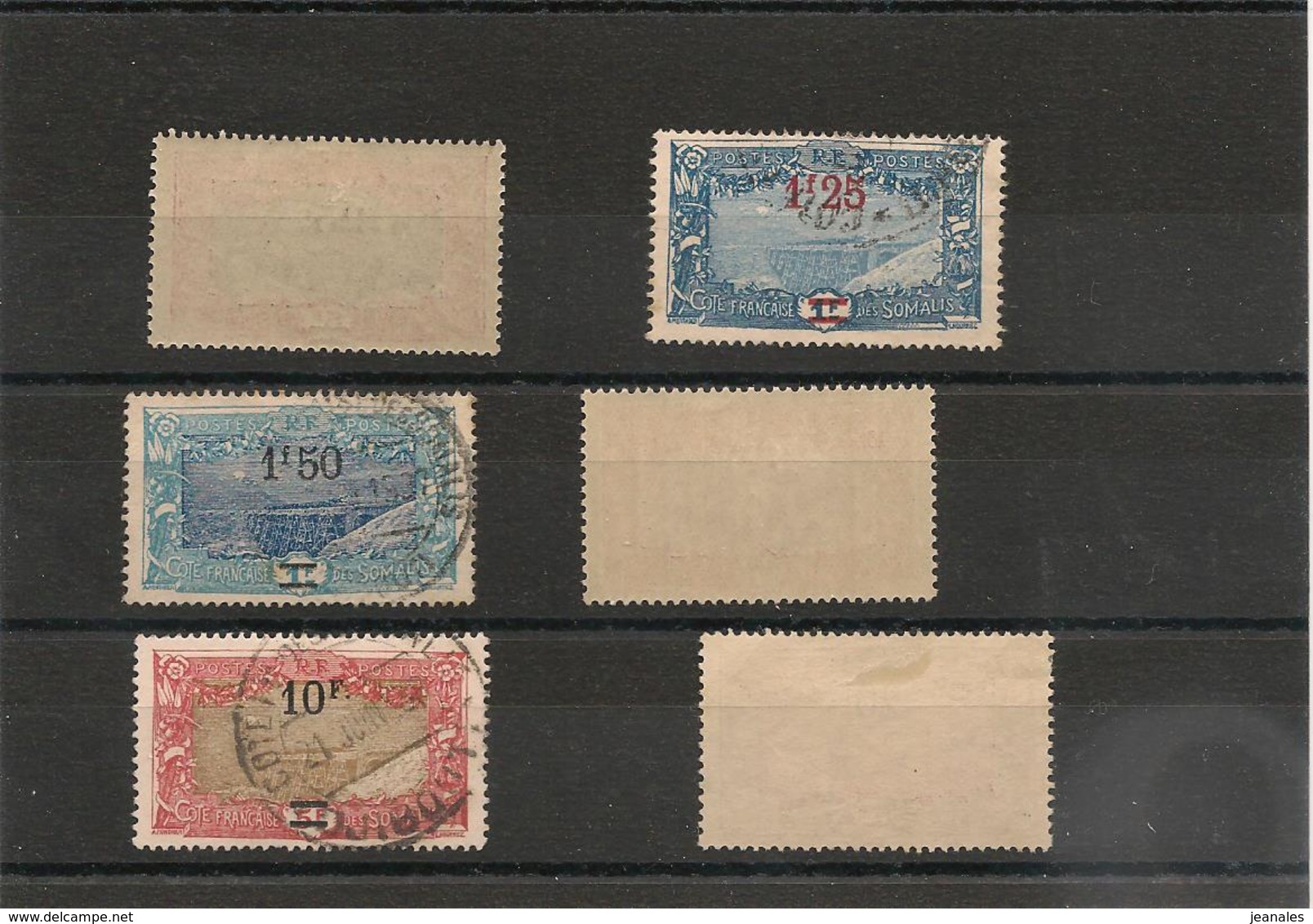 COLONIES FRANÇAISES  Côte Française Des Somalis Année 1924/27 N° Y/T : 116/121 */O  Côte : 45,00 € - Nuevos