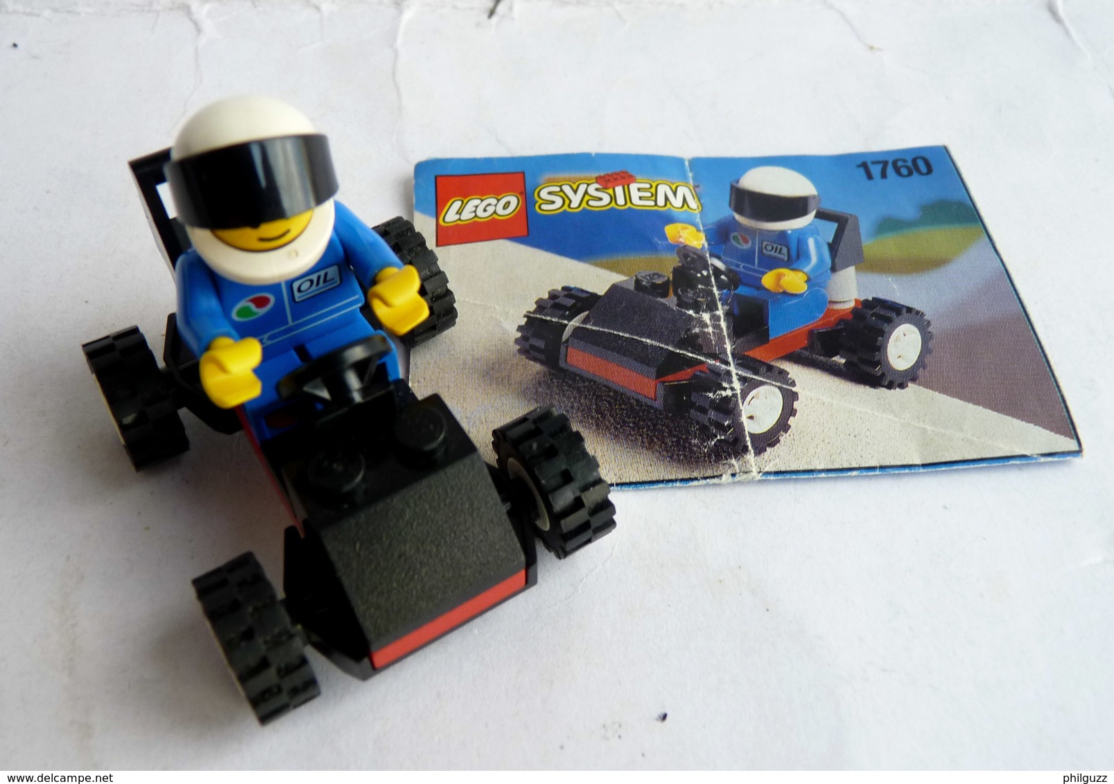 FIGURINE LEGO 1760 GO KART Avec Notice 1995 - MINI FIGURE Légo - Lego System