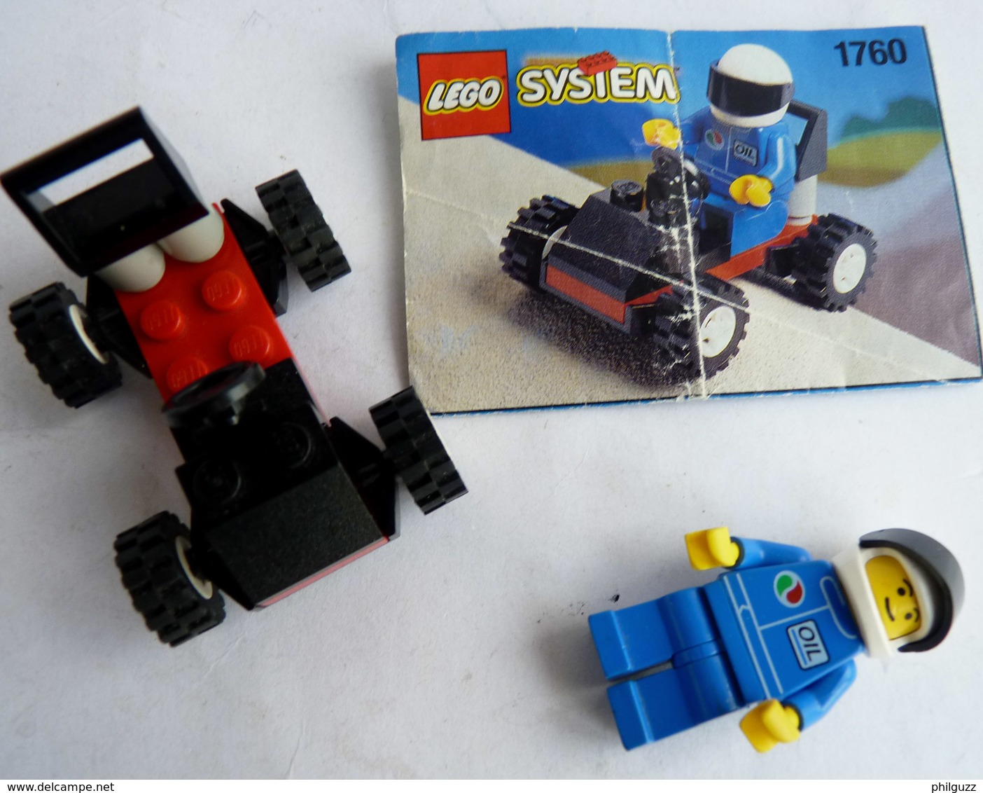 FIGURINE LEGO 1760 GO KART Avec Notice 1995 - MINI FIGURE Légo - Lego System