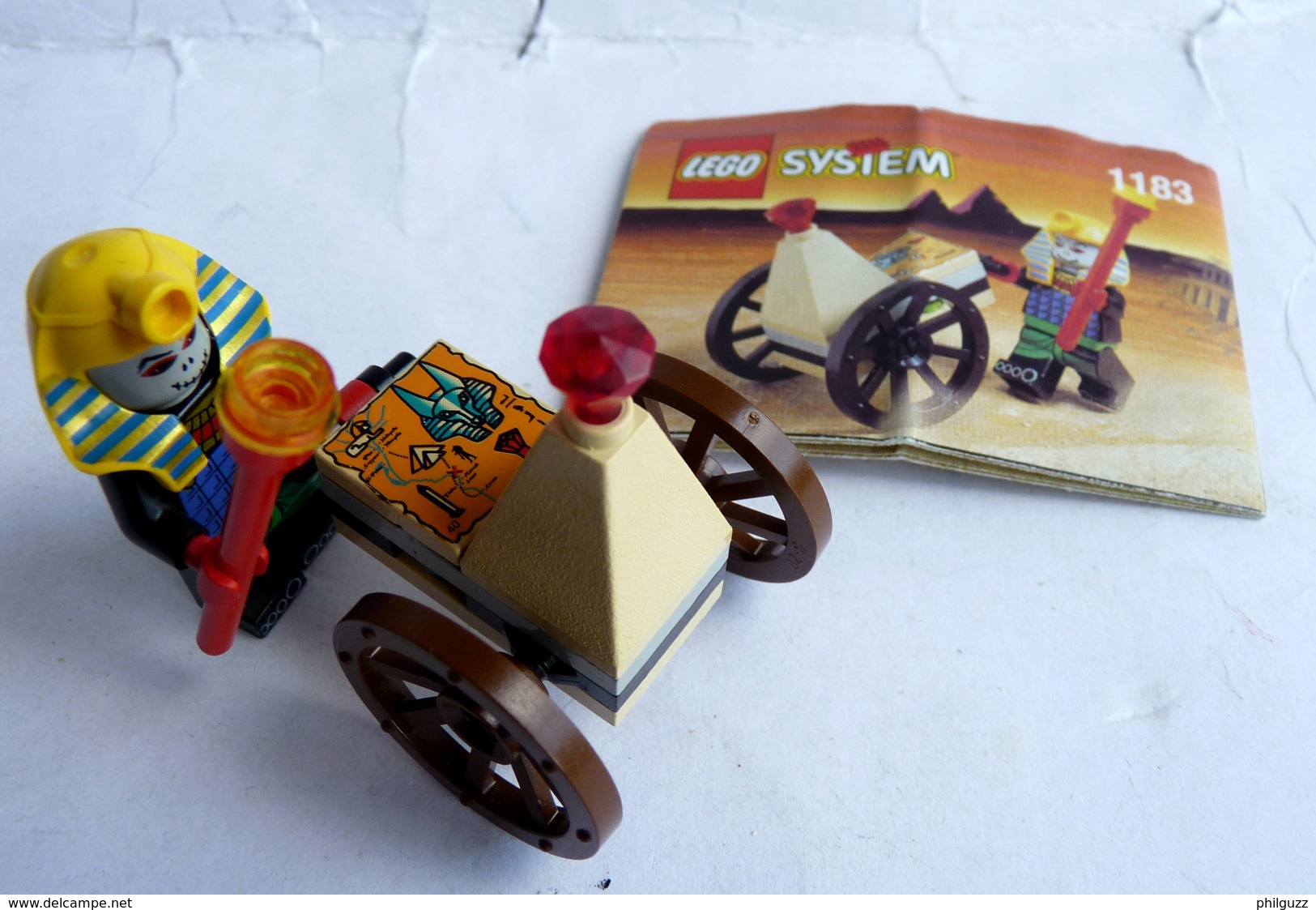 FIGURINE LEGO 1183 MUMMY AND CART Avec Notice 1999 - MINI FIGURE Légo - Lego System