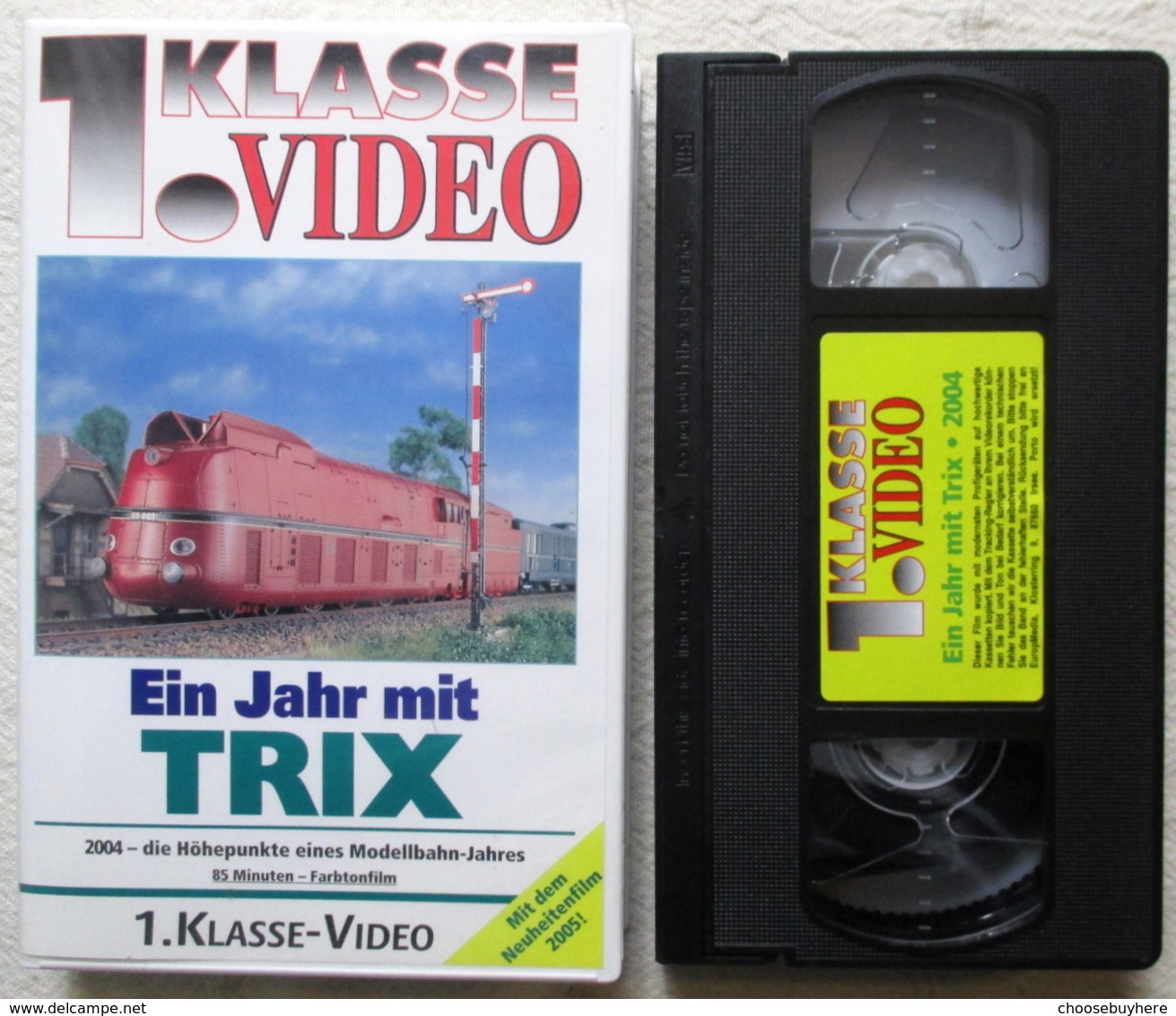 Ein Jahr Mit TRIX 2004 1. Klasse Video VHS Kassette Neuheiten Film 2005 - Autres & Non Classés