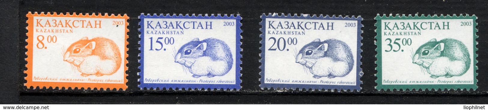 KAZAKSTAN 2003, DEFINITIVE MOUSE / SOURIS, 4 Valeurs, Neufs / Mint. R2256 - Kazakhstan