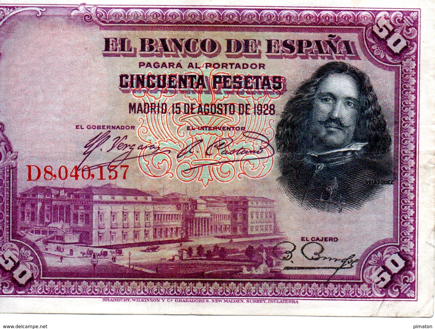 Billet Espagnol De 50 Pesetas ( 15 Aout 1928 ) - 50 Pesetas