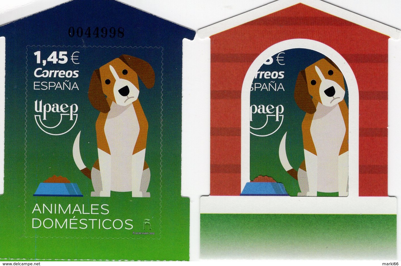 Spain - 2018 - UPAEP - Domestic Animals - Mint Self-adhesive Souvenir Sheet - Neufs