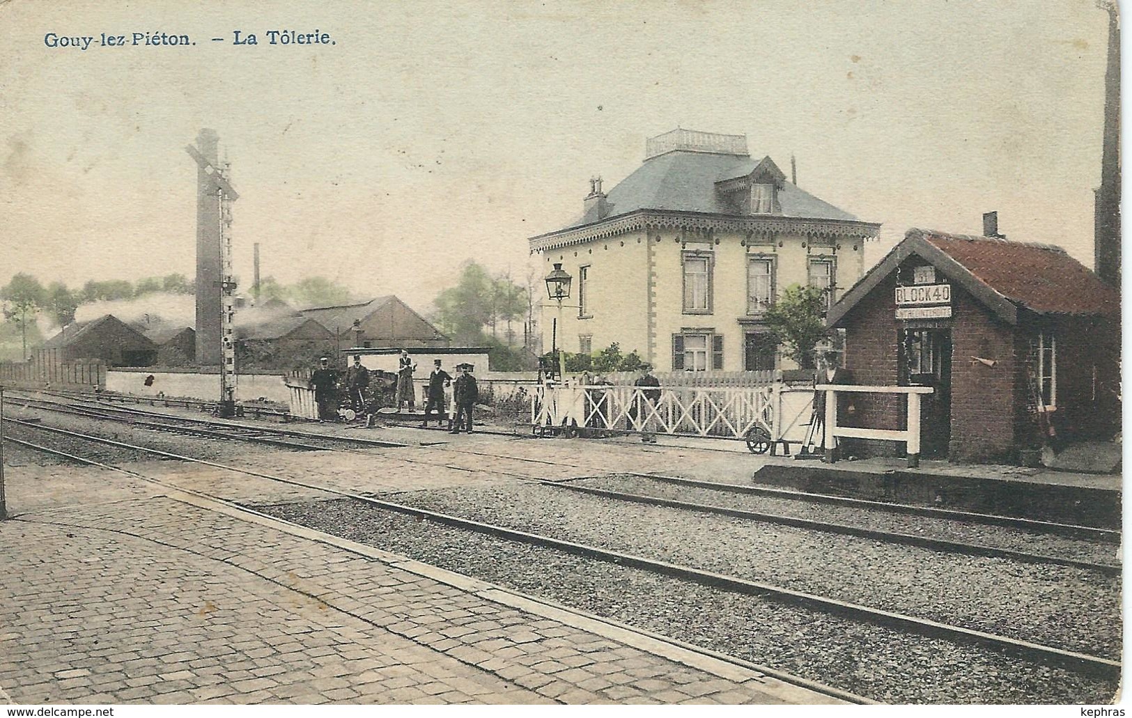 GOUY-LEZ-PIETON : La Tolerie - Cachet De La Poste 1913 - Courcelles